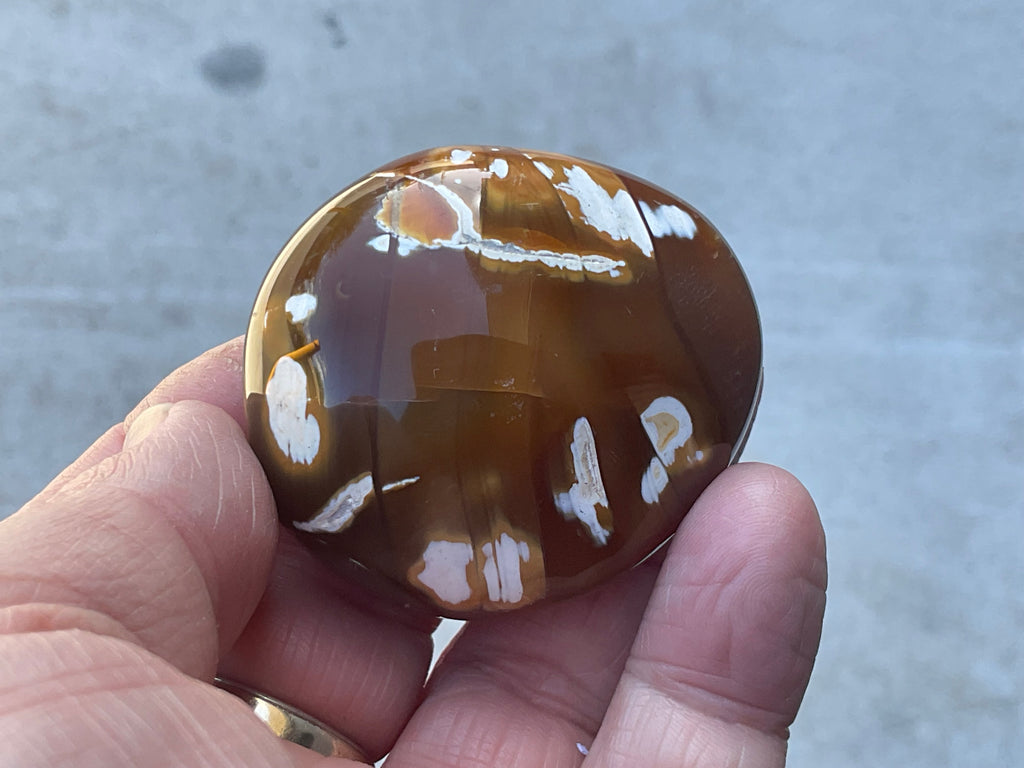 78g Orca Agate Palmstone 1B