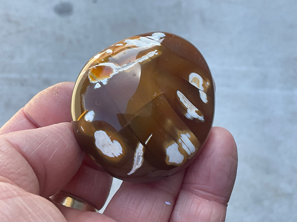 78g Orca Agate Palmstone 1B