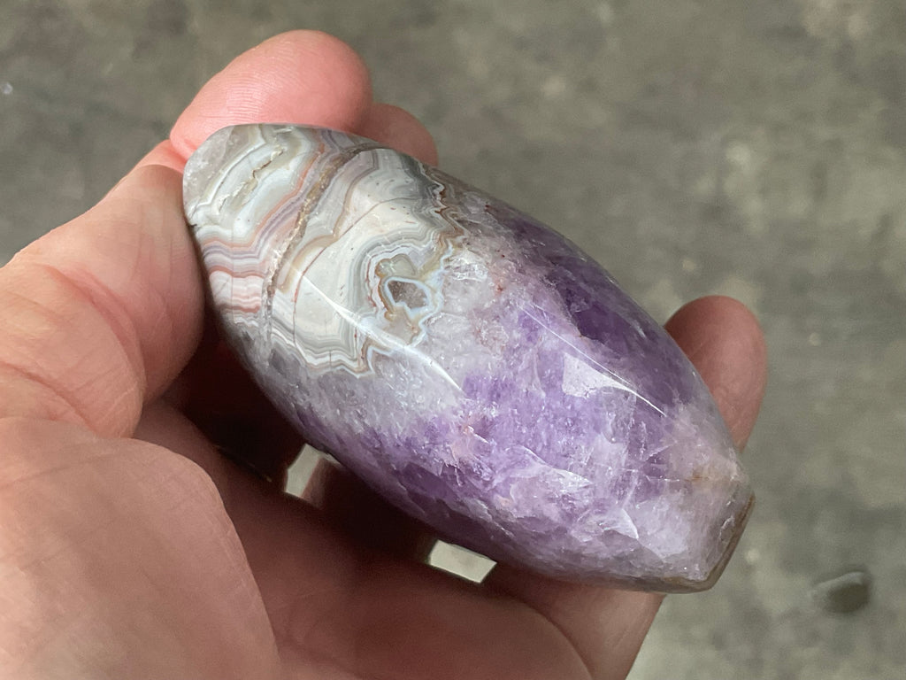 256g Amethyst Agate Heart 4C