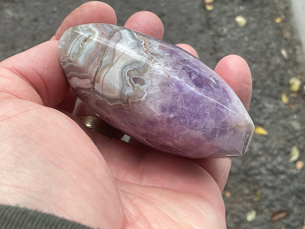 256g Amethyst Agate Heart 4C