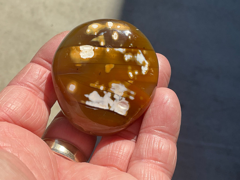 78g Orca Agate Palmstone 1B