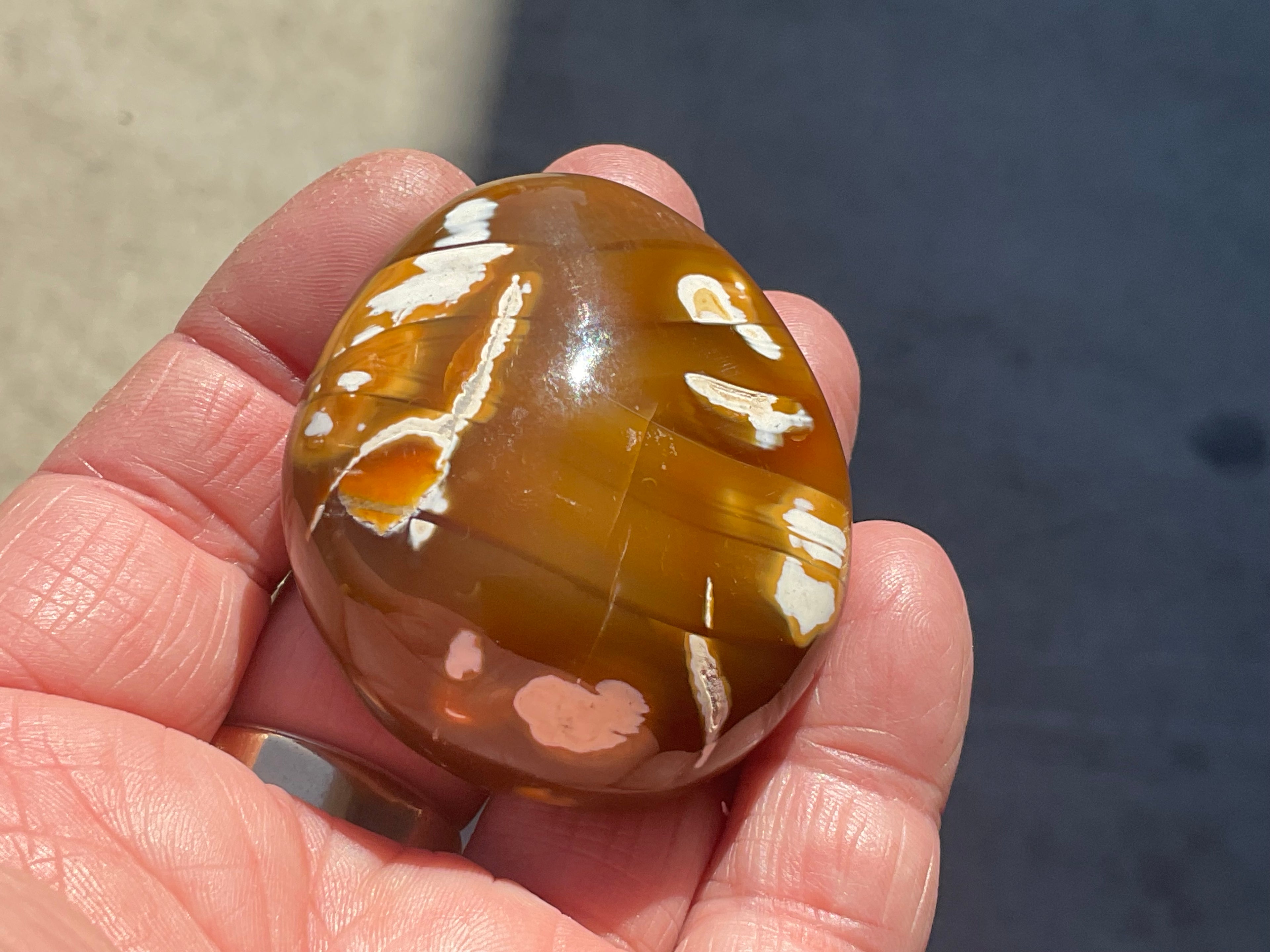 78g Orca Agate Palmstone 1B