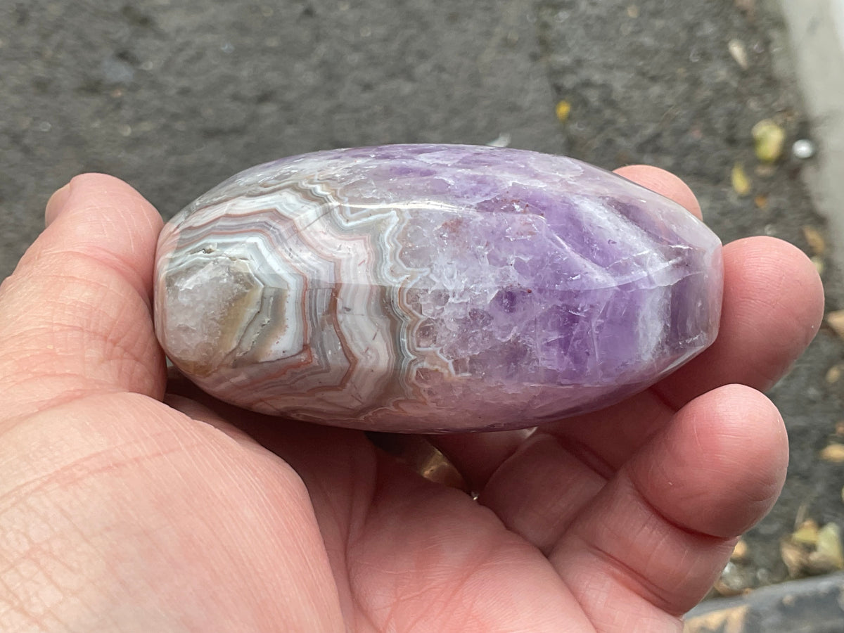 256g Amethyst Agate Heart 4C
