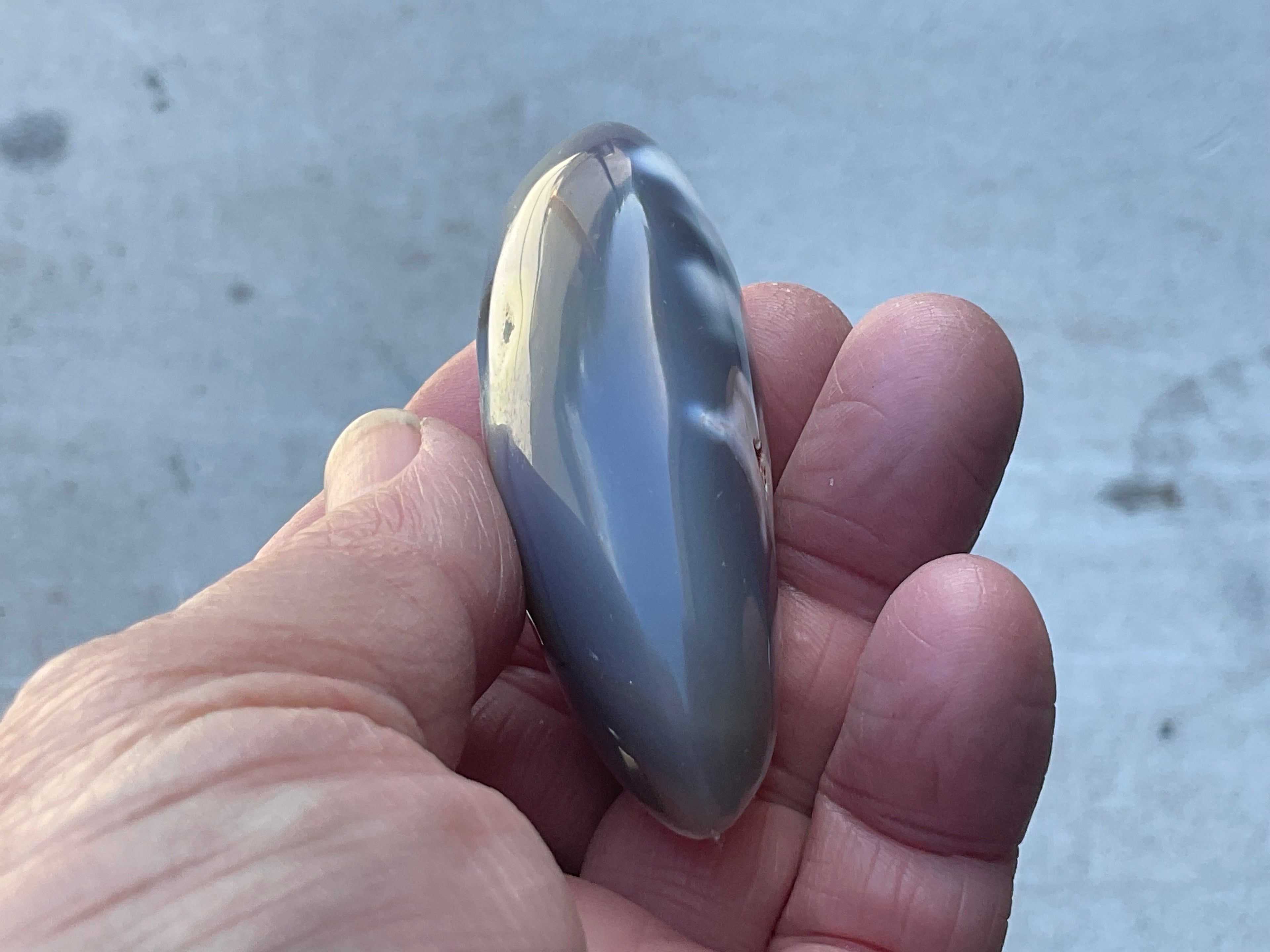 72g Orca Agate Palmstone 1A