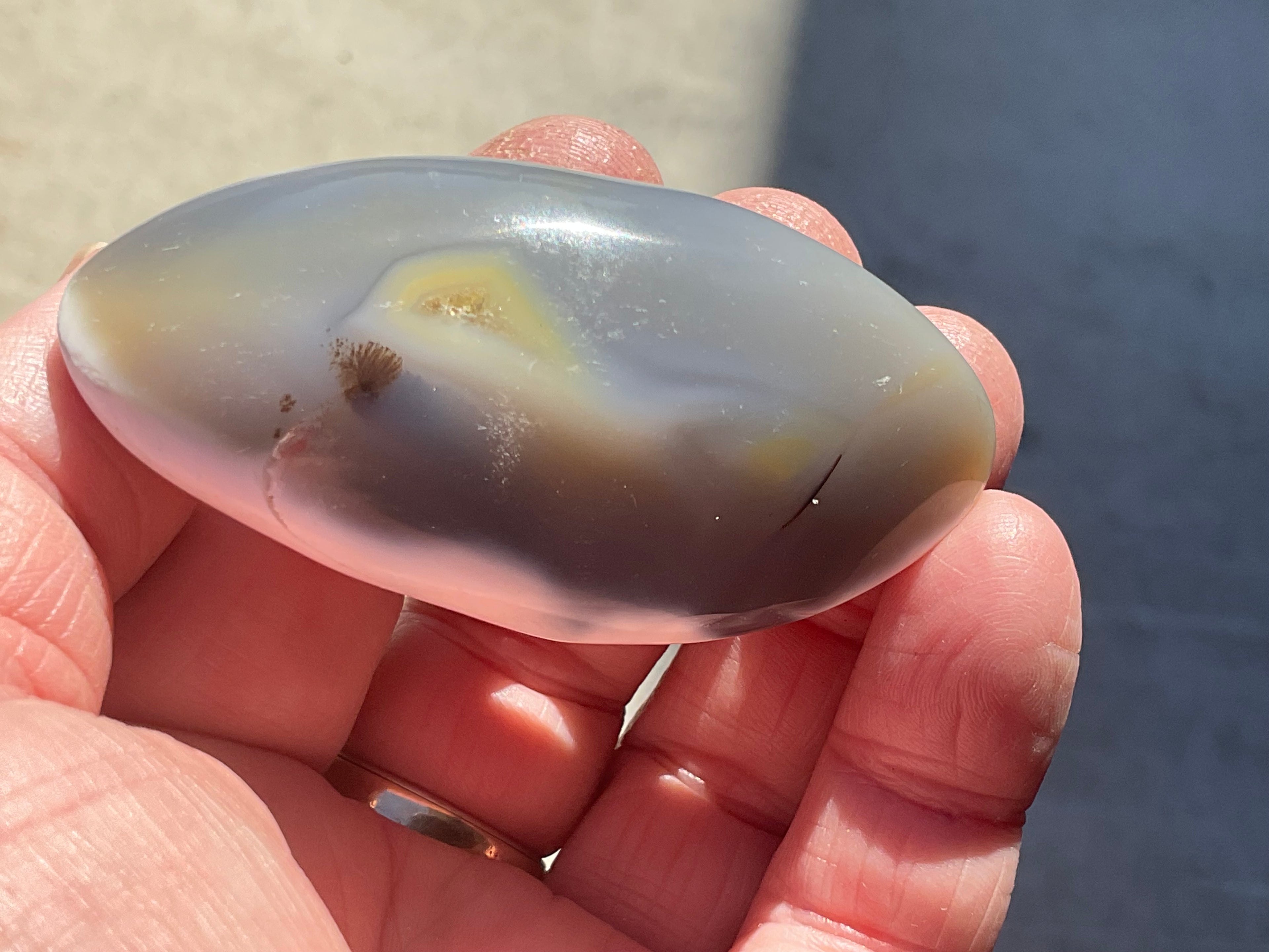 72g Orca Agate Palmstone 1A