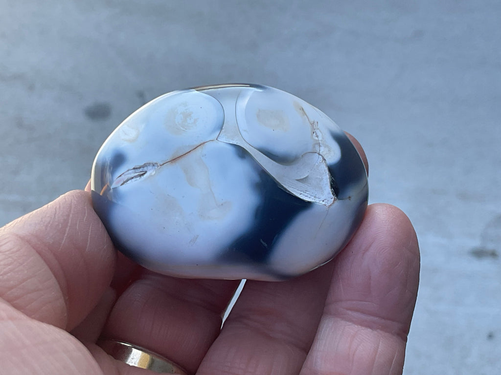 76g Orca Agate Palmstone 1B