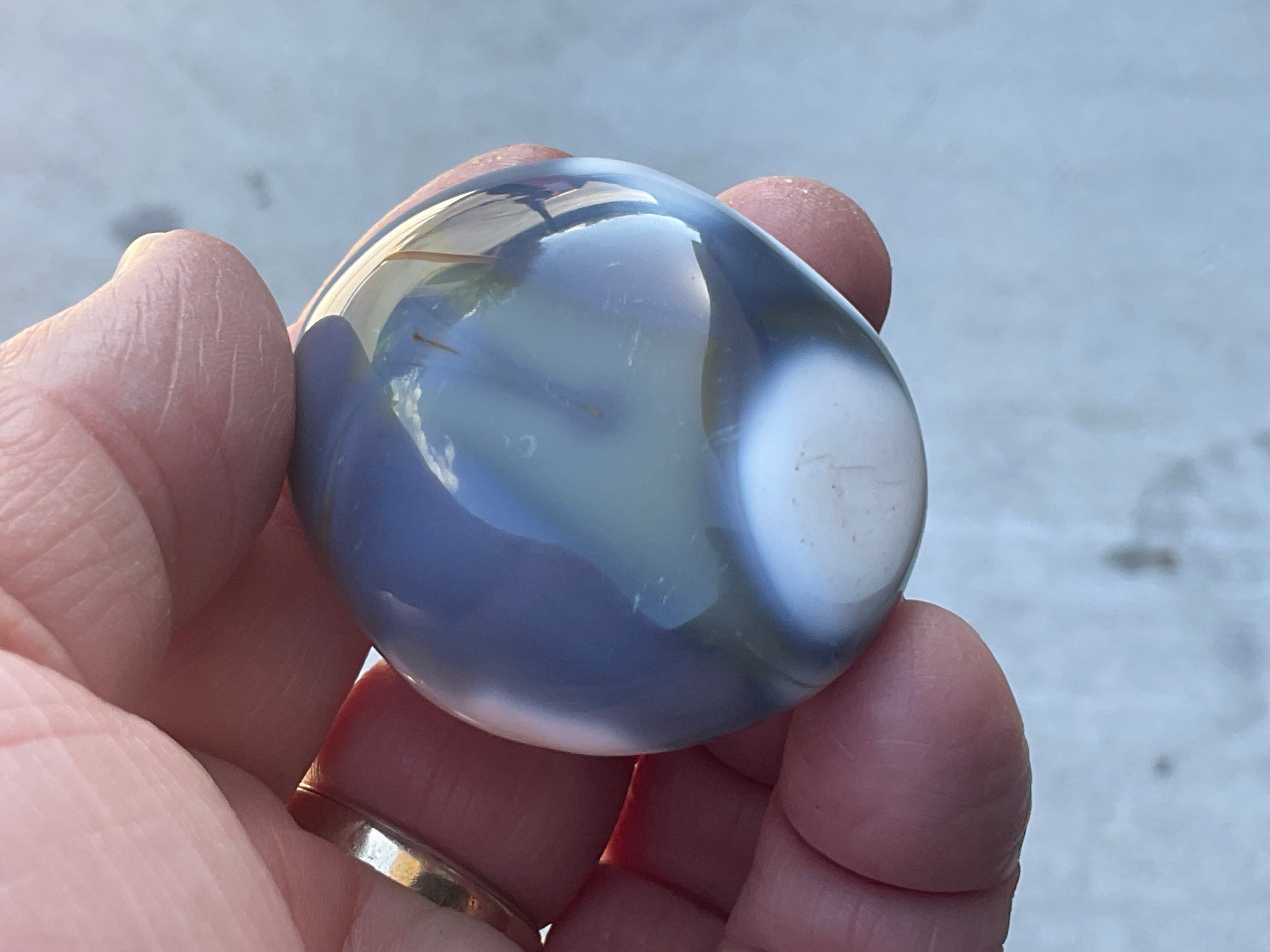 76g Orca Agate Palmstone 1B
