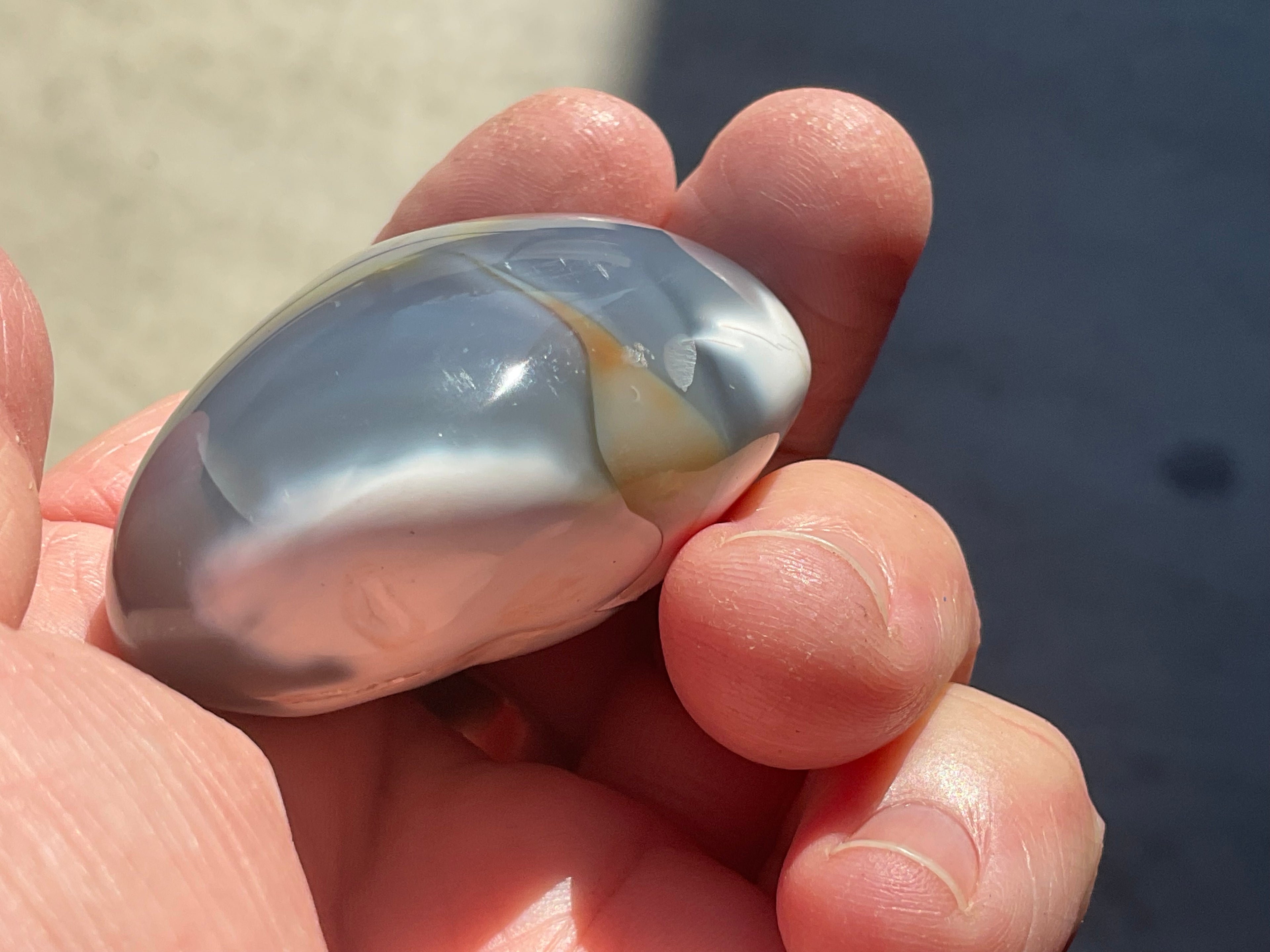 76g Orca Agate Palmstone 1B