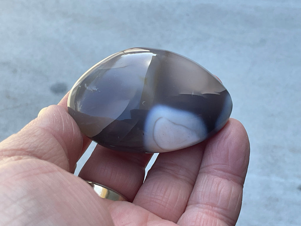 78g Orca Agate Palmstone 1C