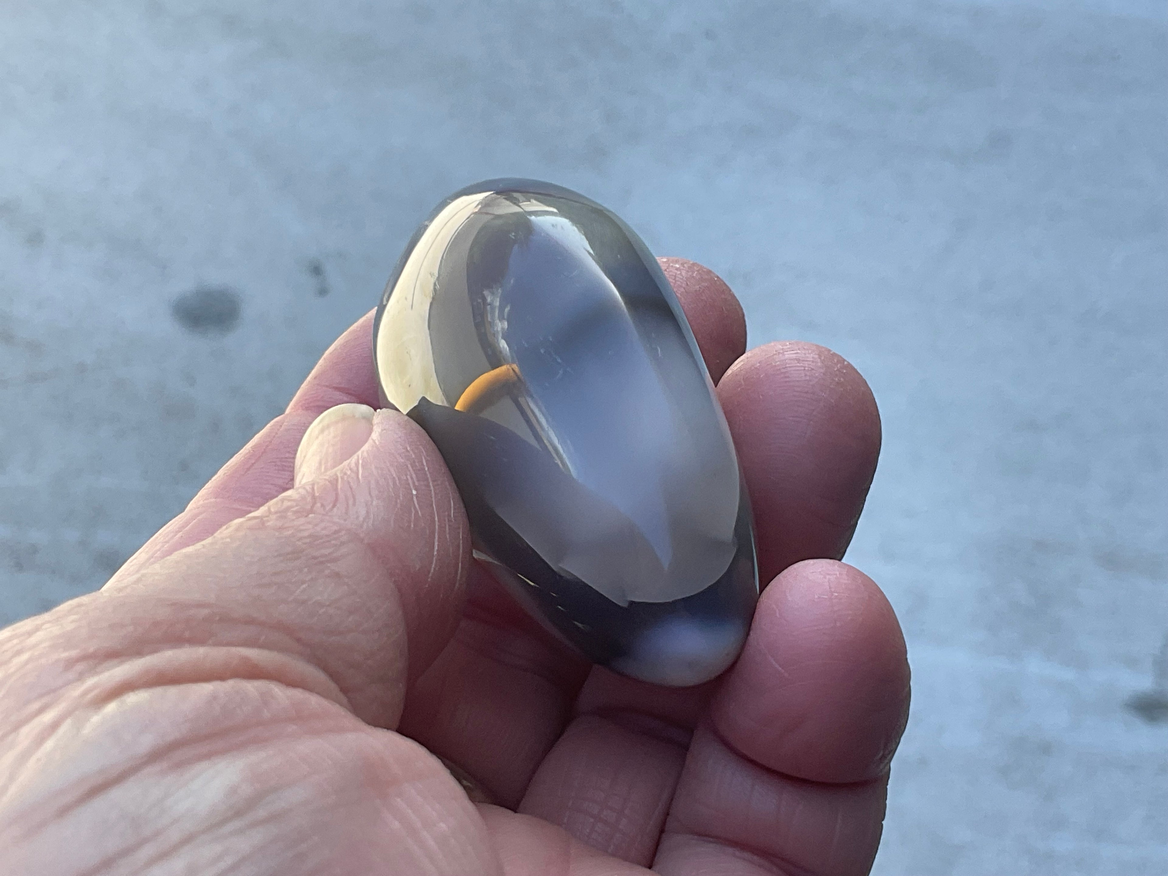 78g Orca Agate Palmstone 1C