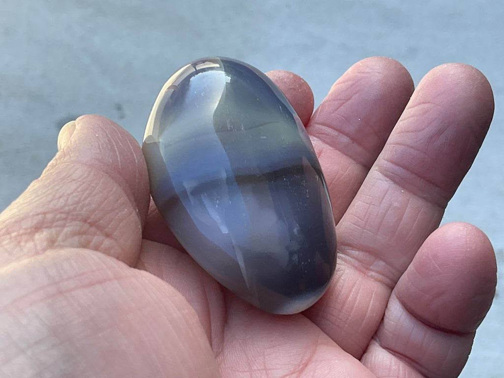 78g Orca Agate Palmstone 1C
