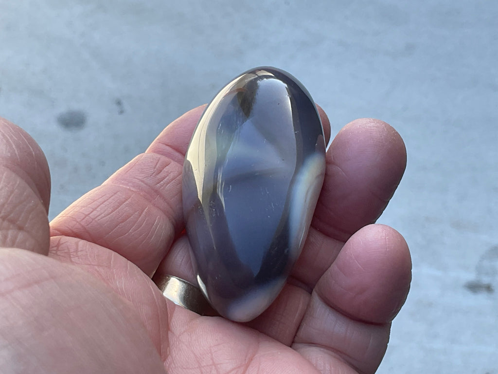 78g Orca Agate Palmstone 1C