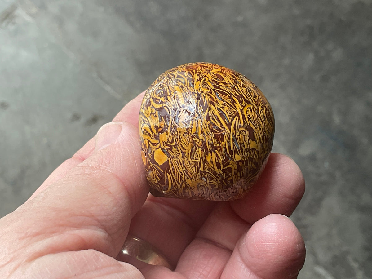 88g Calligraphy Stone Skull