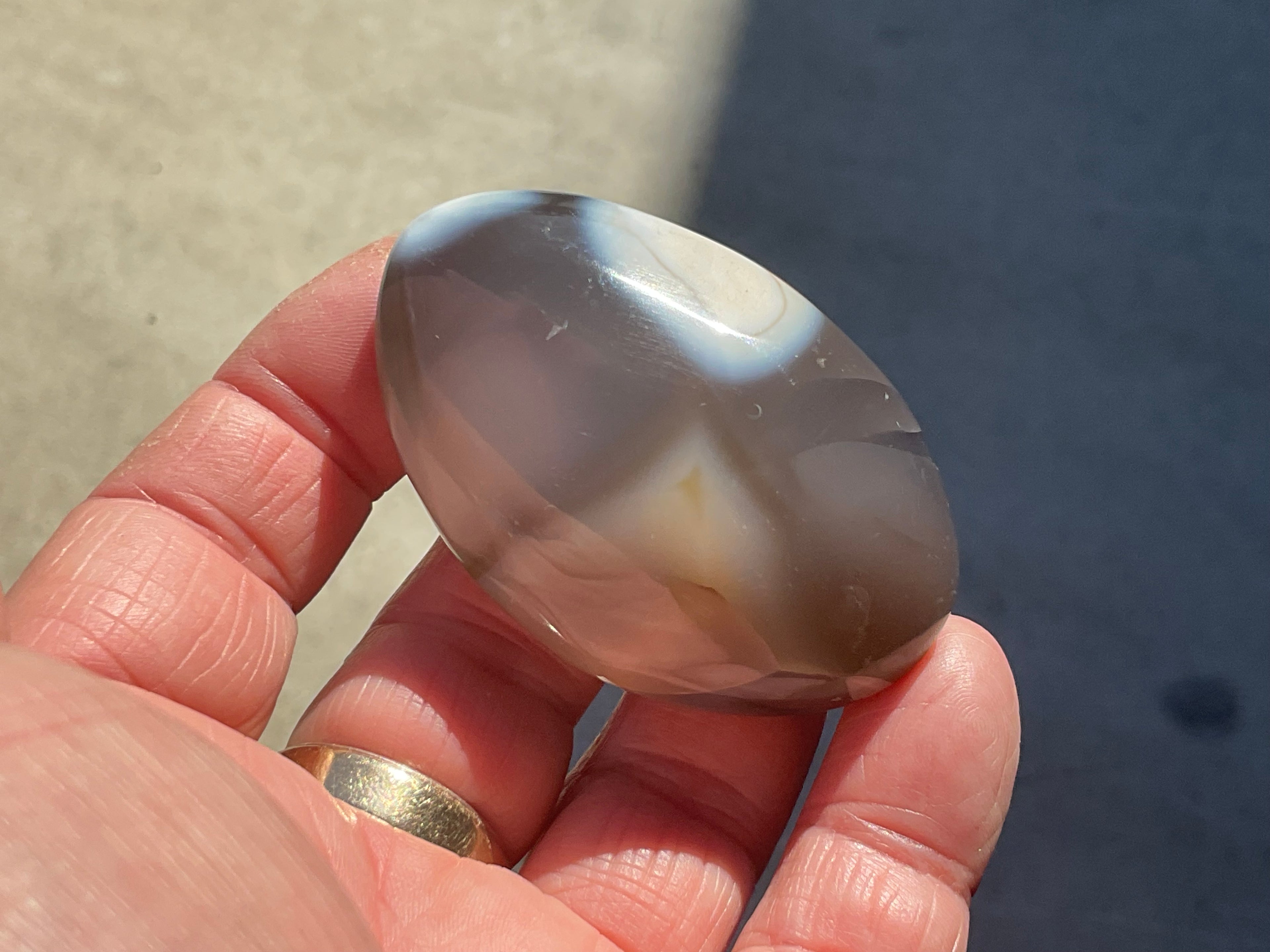 78g Orca Agate Palmstone 1C
