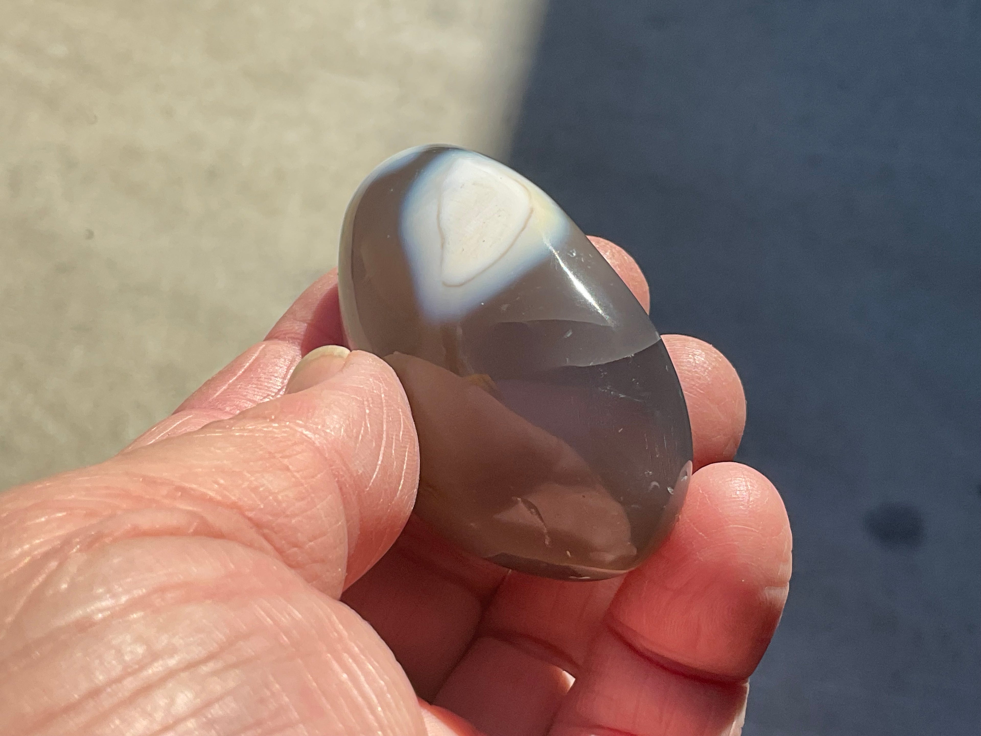 78g Orca Agate Palmstone 1C