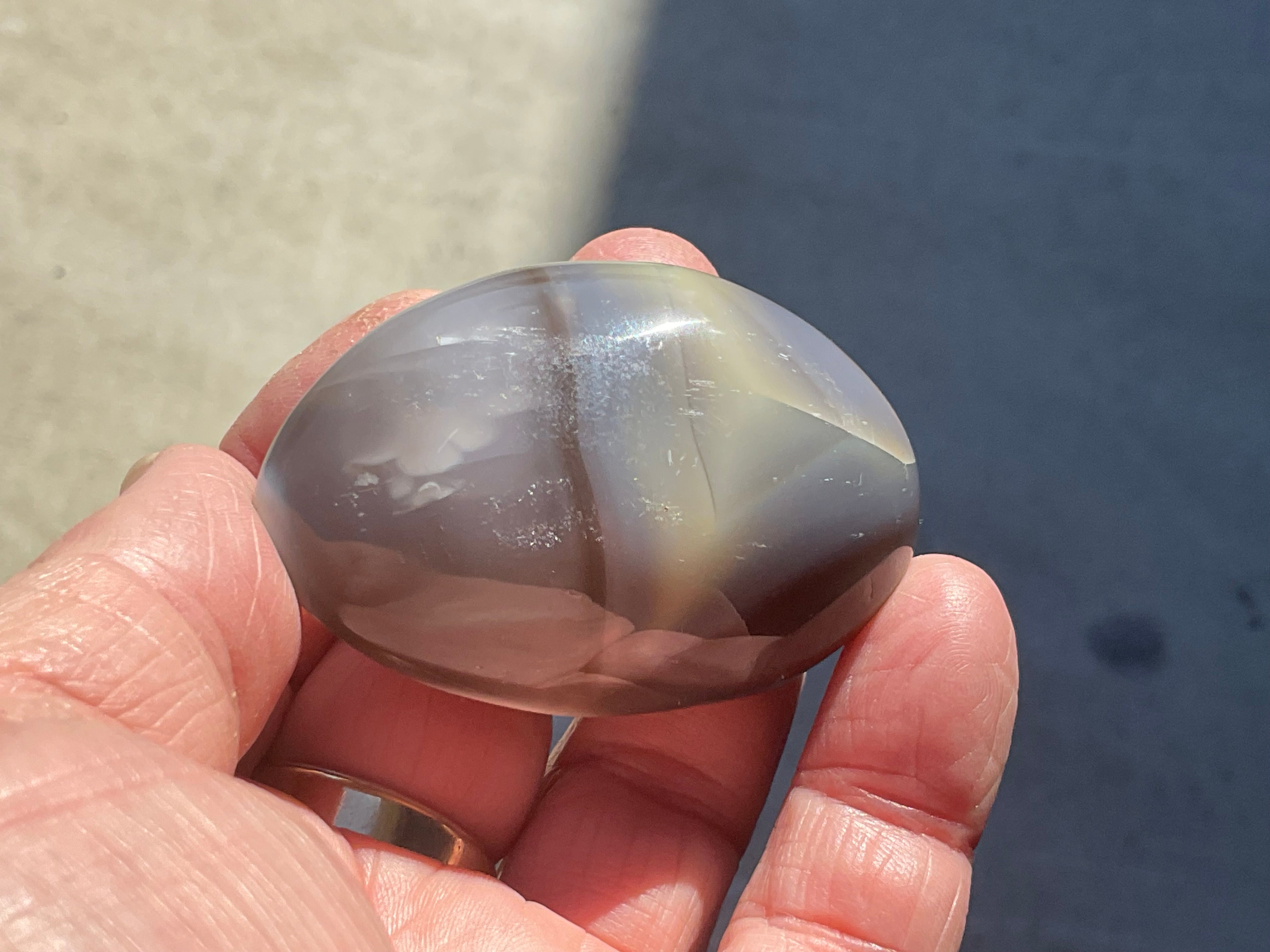78g Orca Agate Palmstone 1C