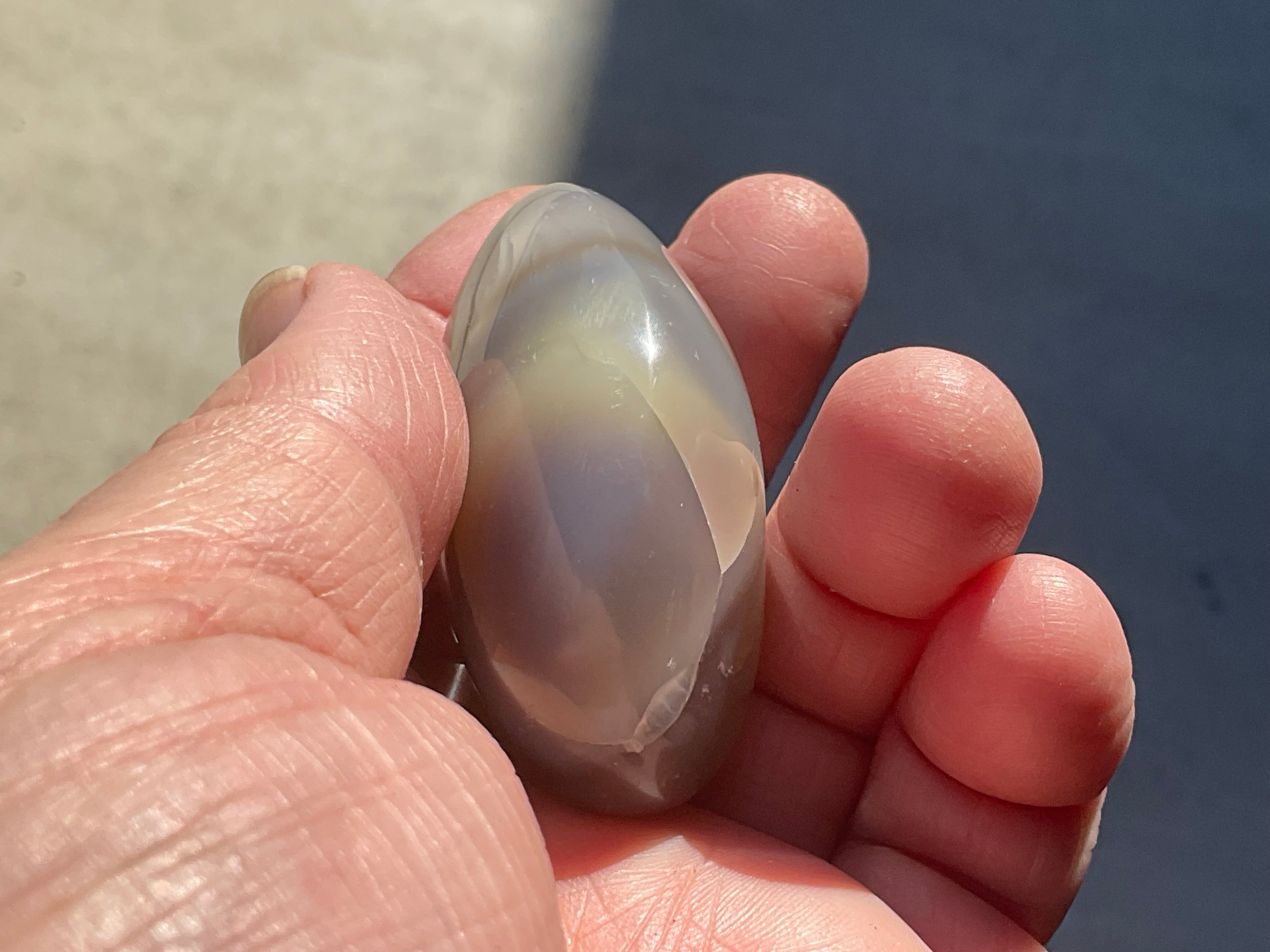 78g Orca Agate Palmstone 1C