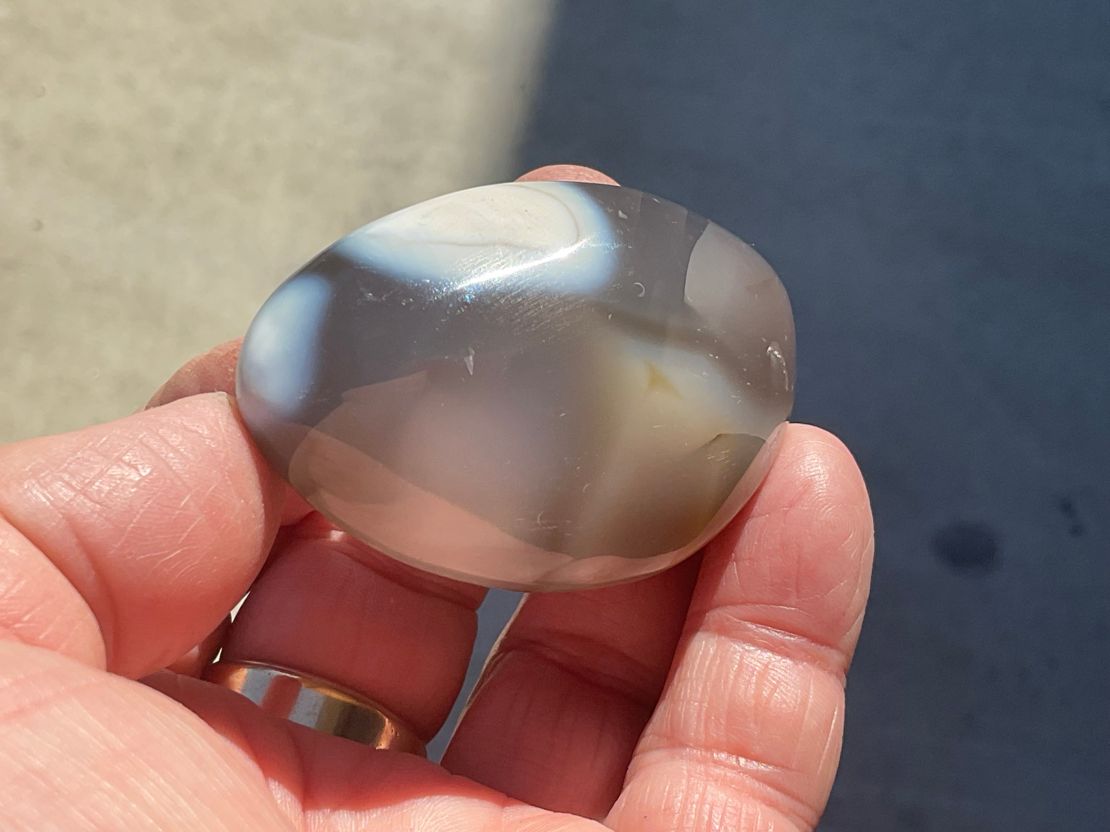 78g Orca Agate Palmstone 1C