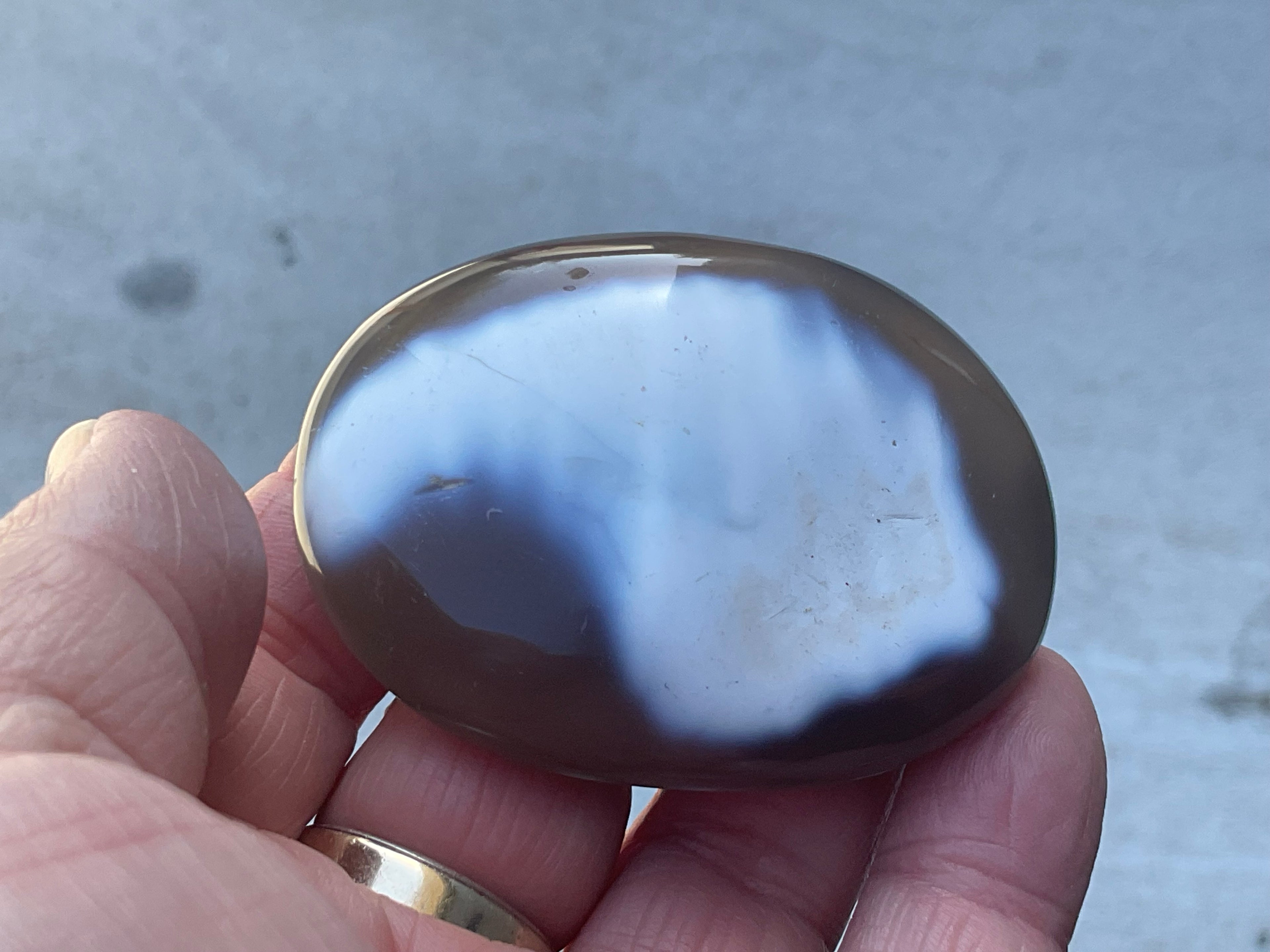 86g Orca Agate Palmstone 2B