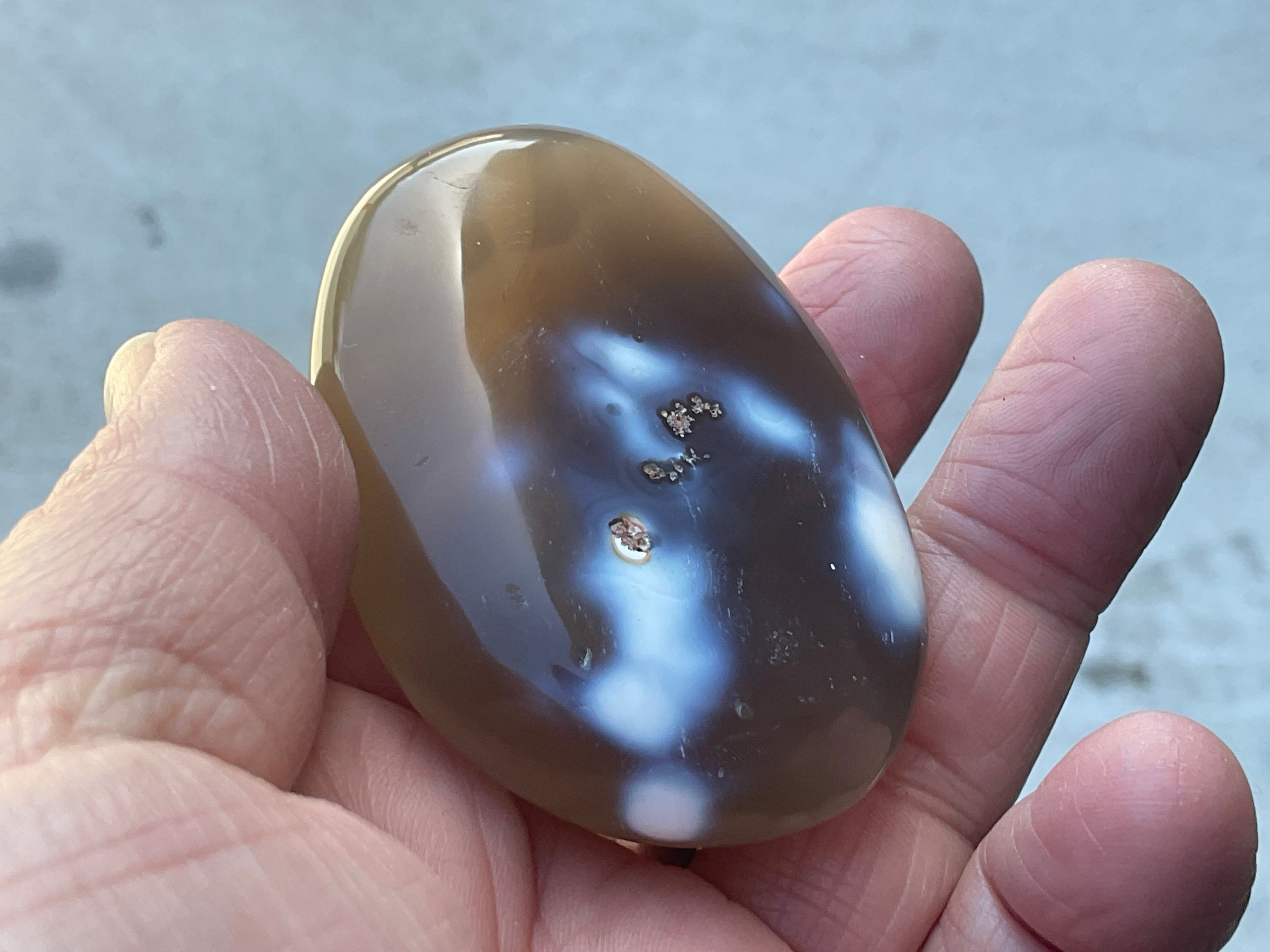 86g Orca Agate Palmstone 2B