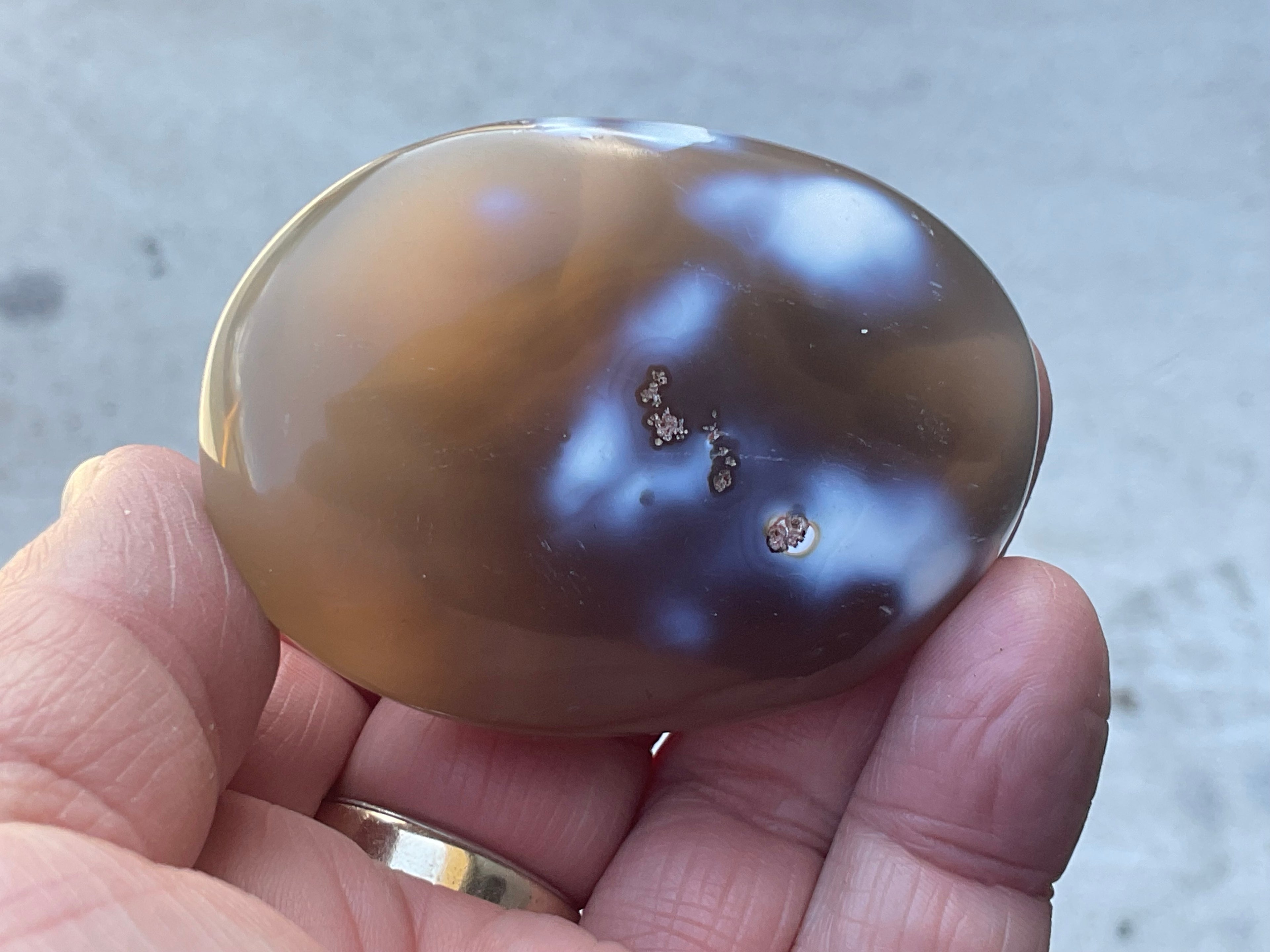 86g Orca Agate Palmstone 2B