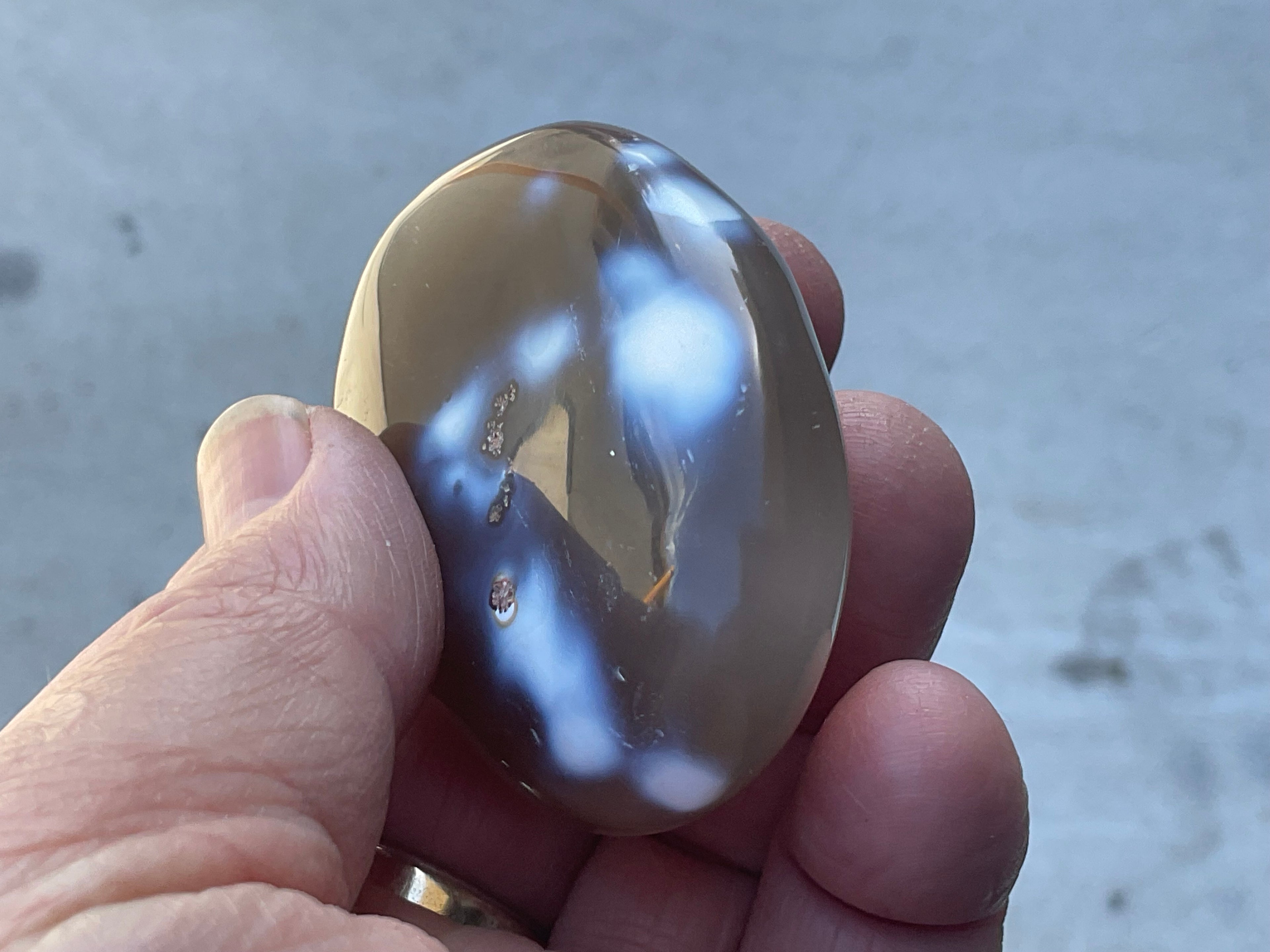86g Orca Agate Palmstone 2B