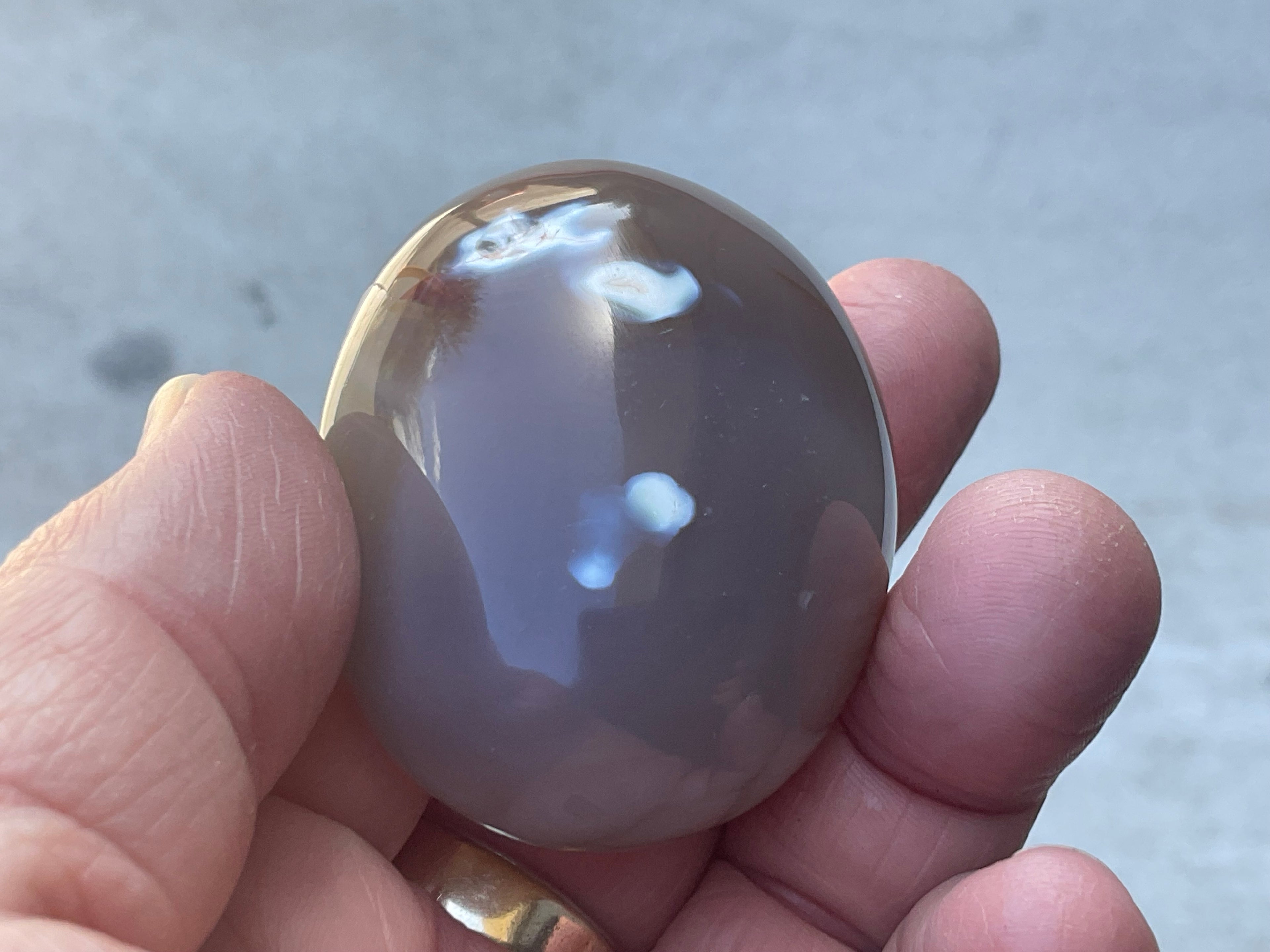 88g Orca Agate Palmstone 2C