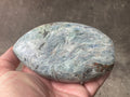 527g Polished Blue/Green Kyanite Teardrop Freeform 2B