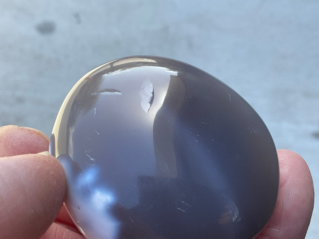 110g Orca Agate Palmstone 3C