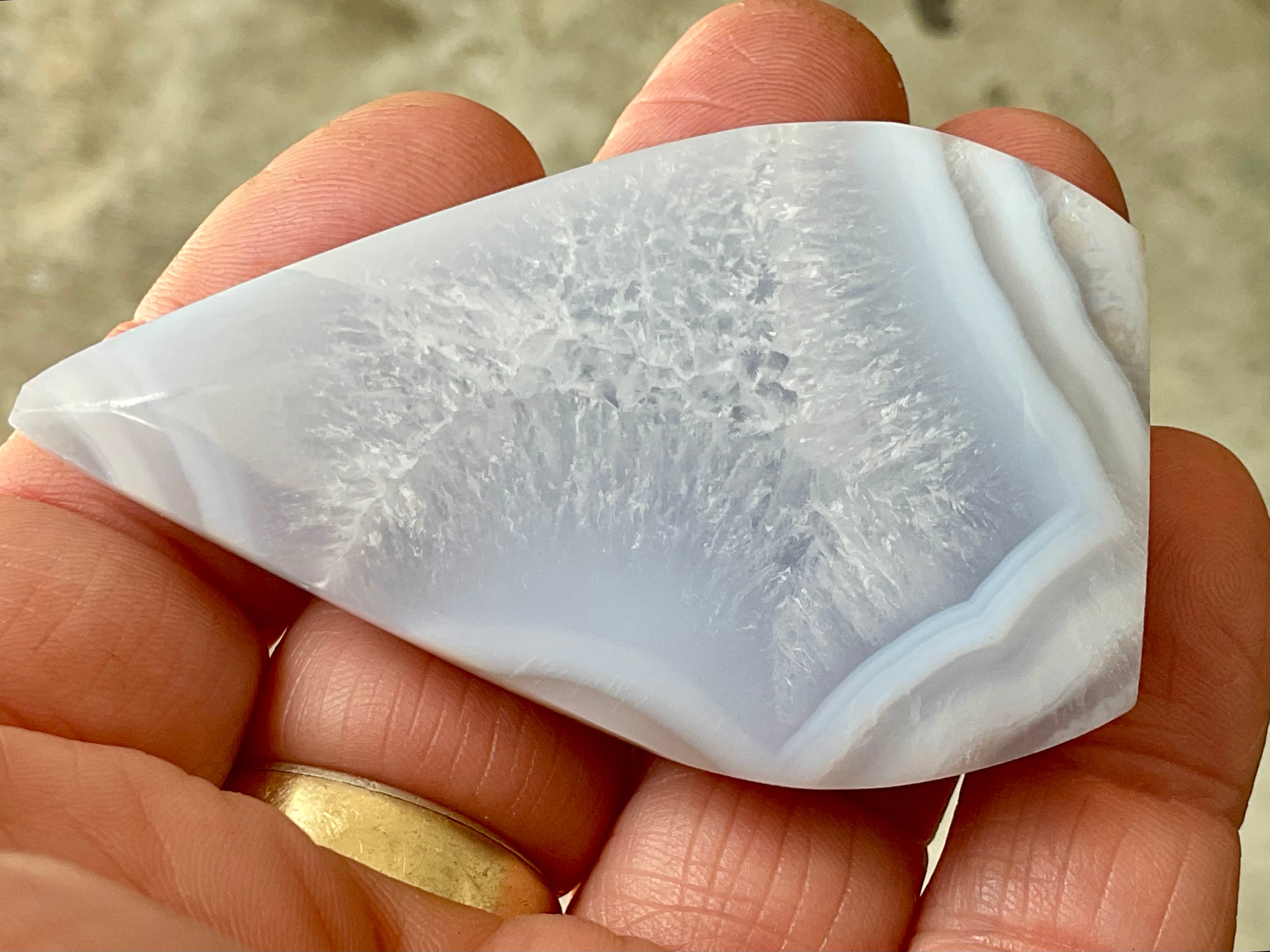 66g Blue Lace Agate Freeform 1A