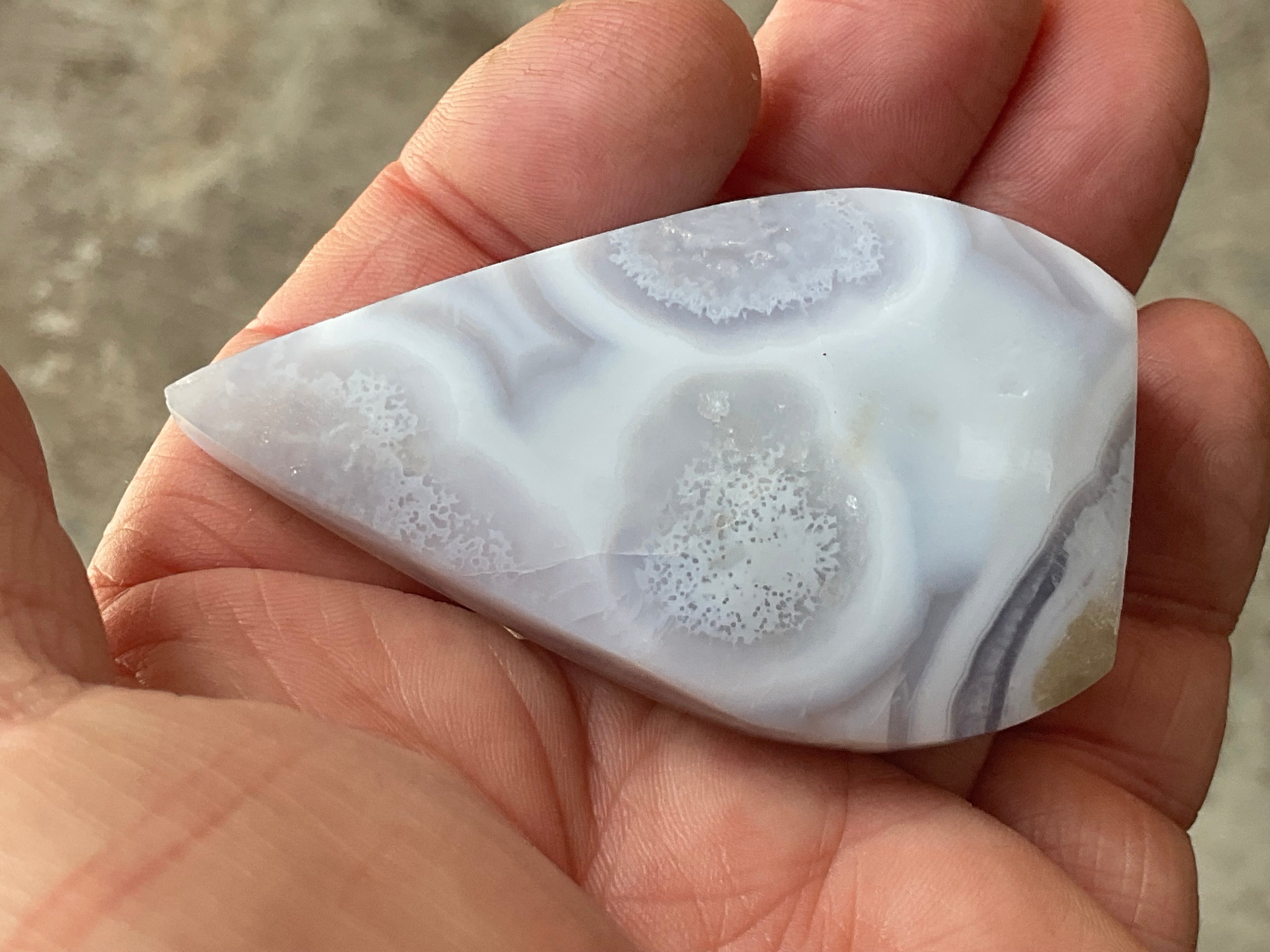 66g Blue Lace Agate Freeform 1A