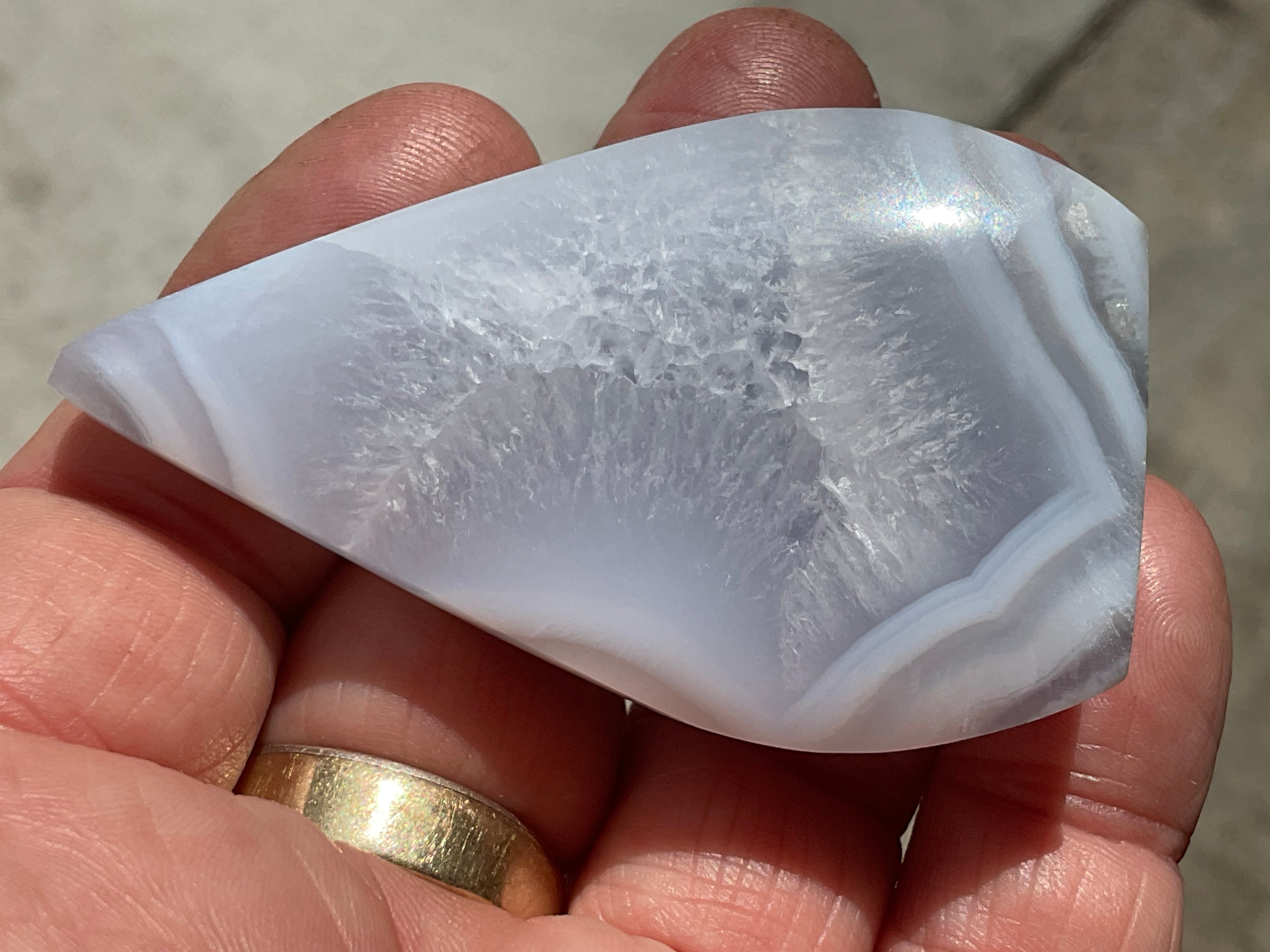 66g Blue Lace Agate Freeform 1A