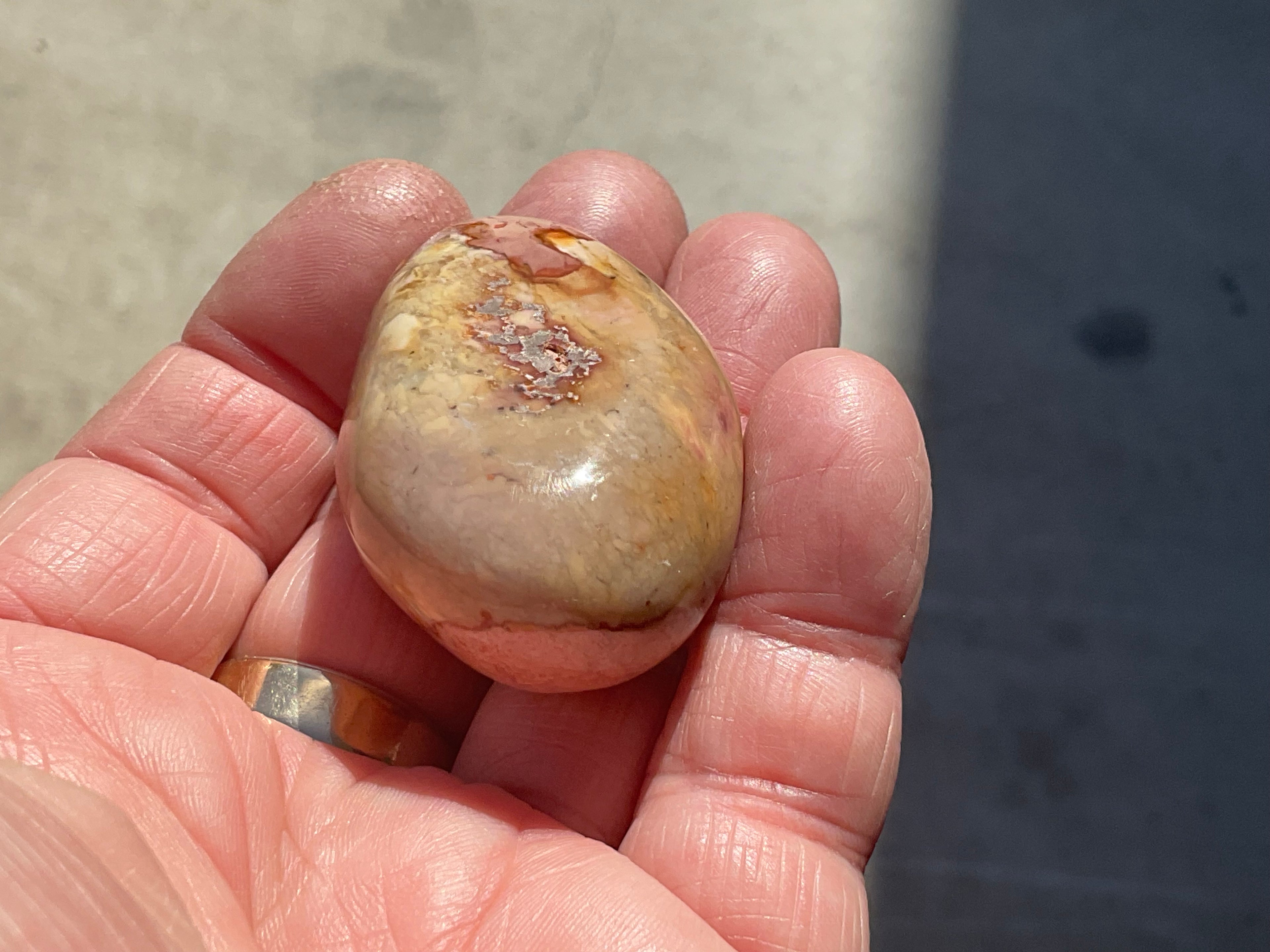 47g Polychrome Jasper Palmstone 2C
