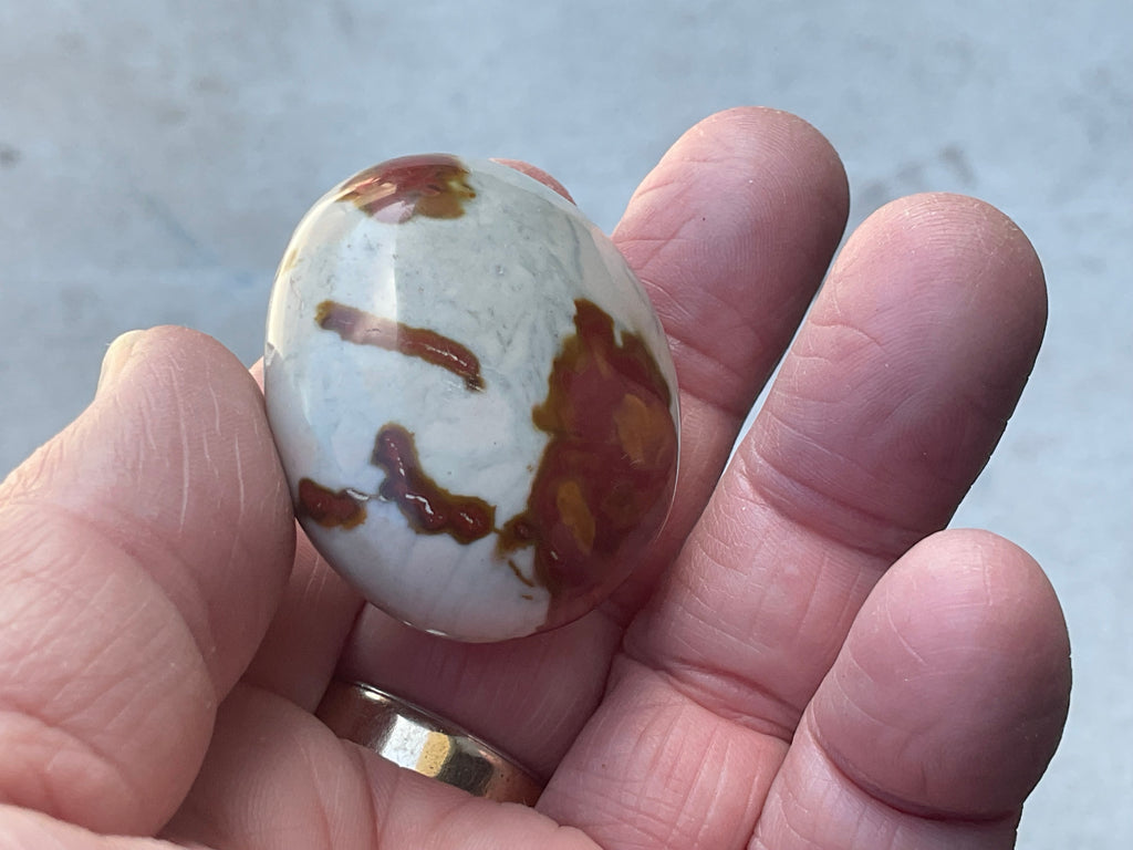 47g Polychrome Jasper Palmstone 2D