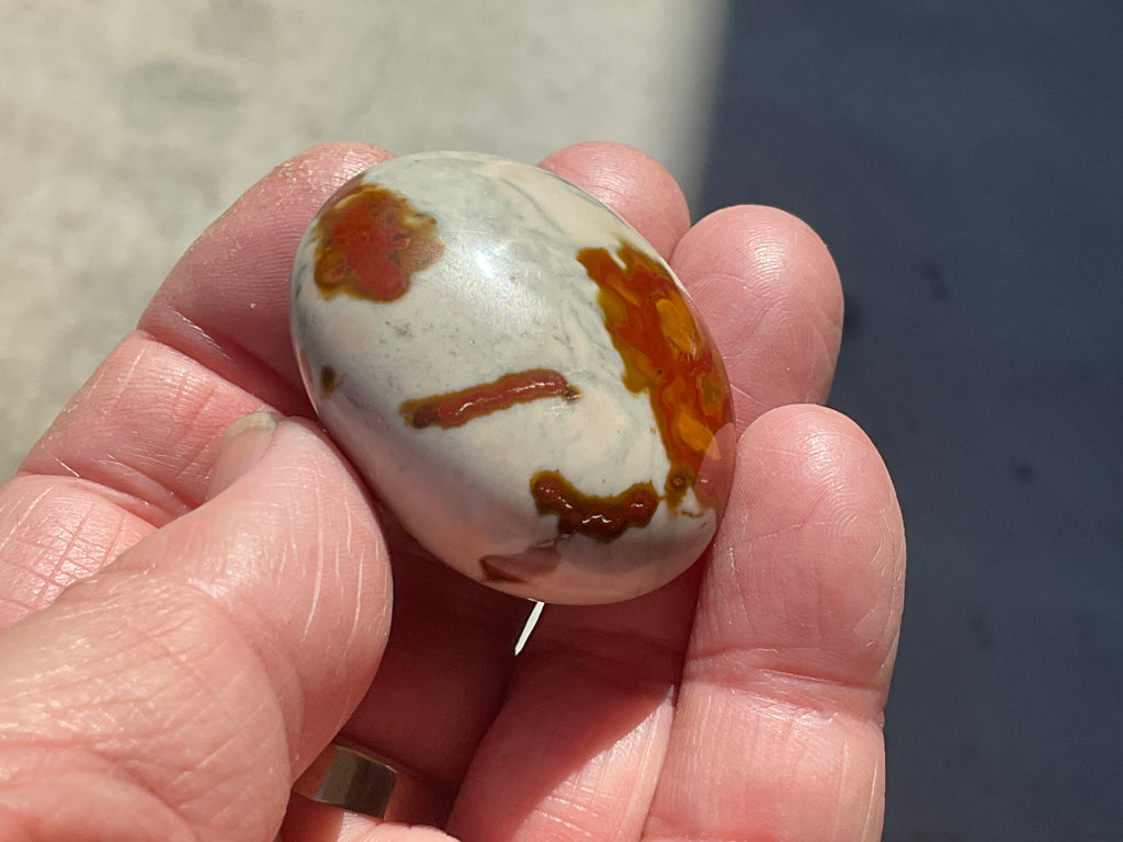 47g Polychrome Jasper Palmstone 2D