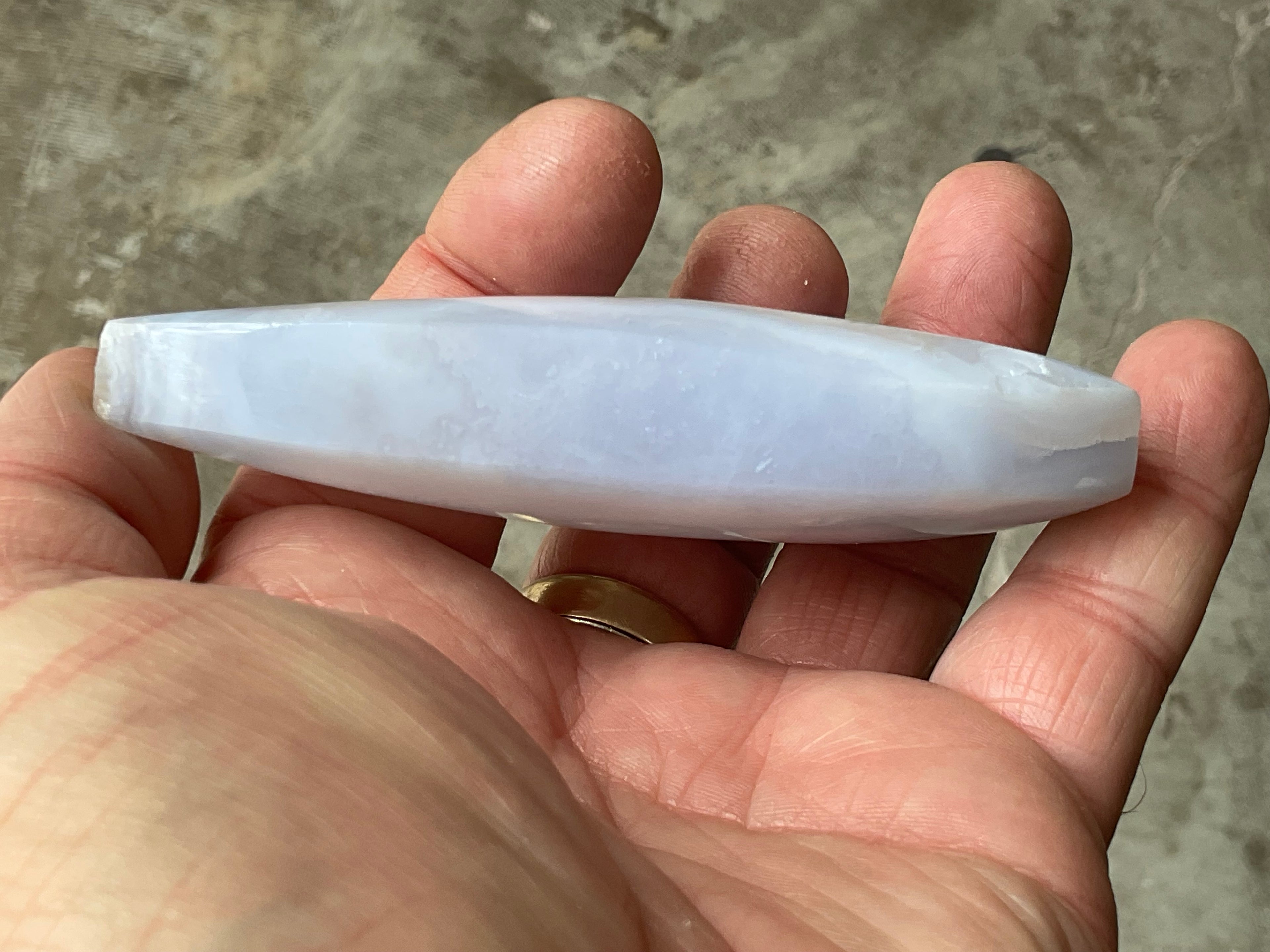 96g Blue Lace Agate Freeform 3A