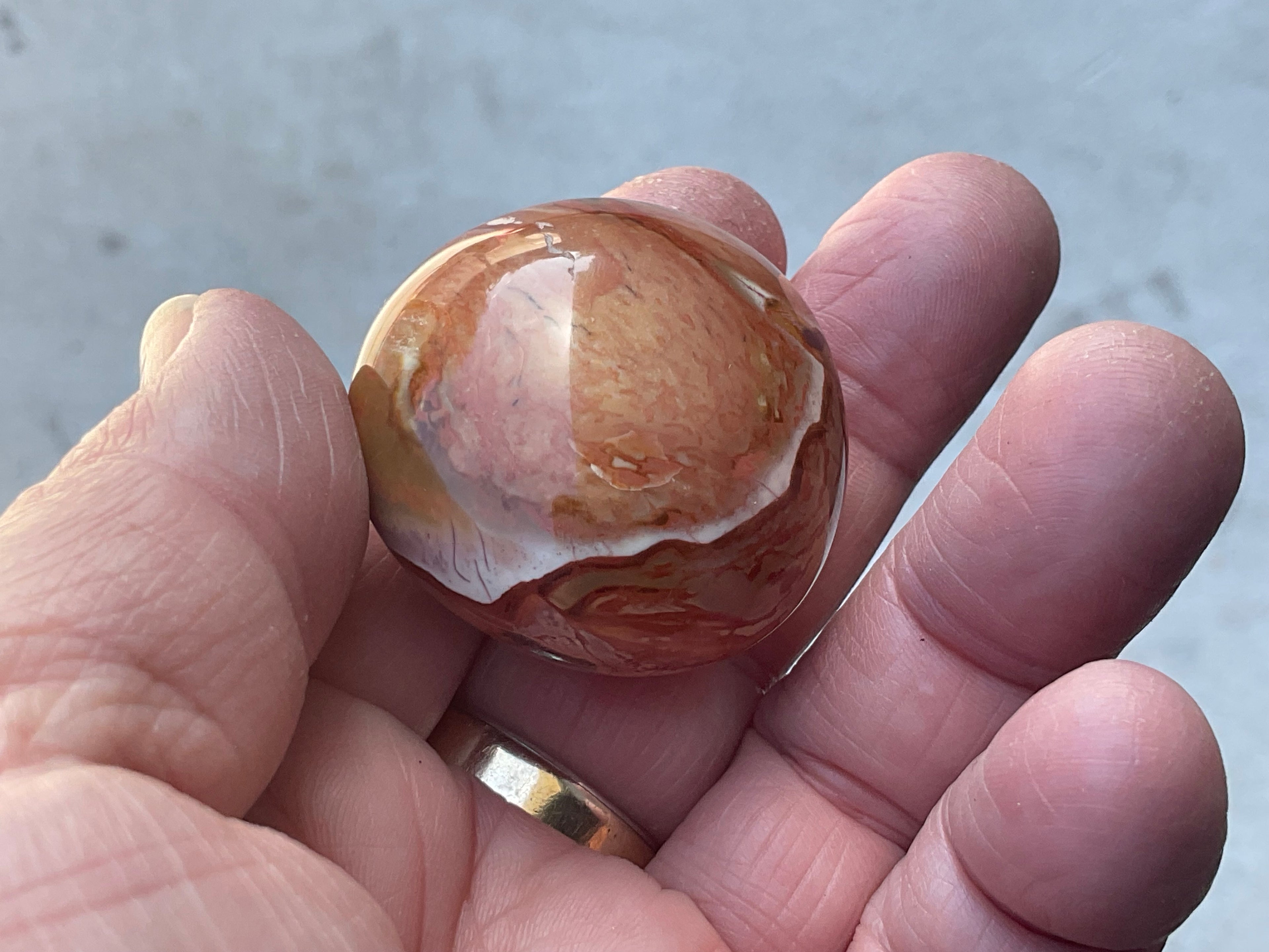 45g Polychrome Jasper Palmstone 3D