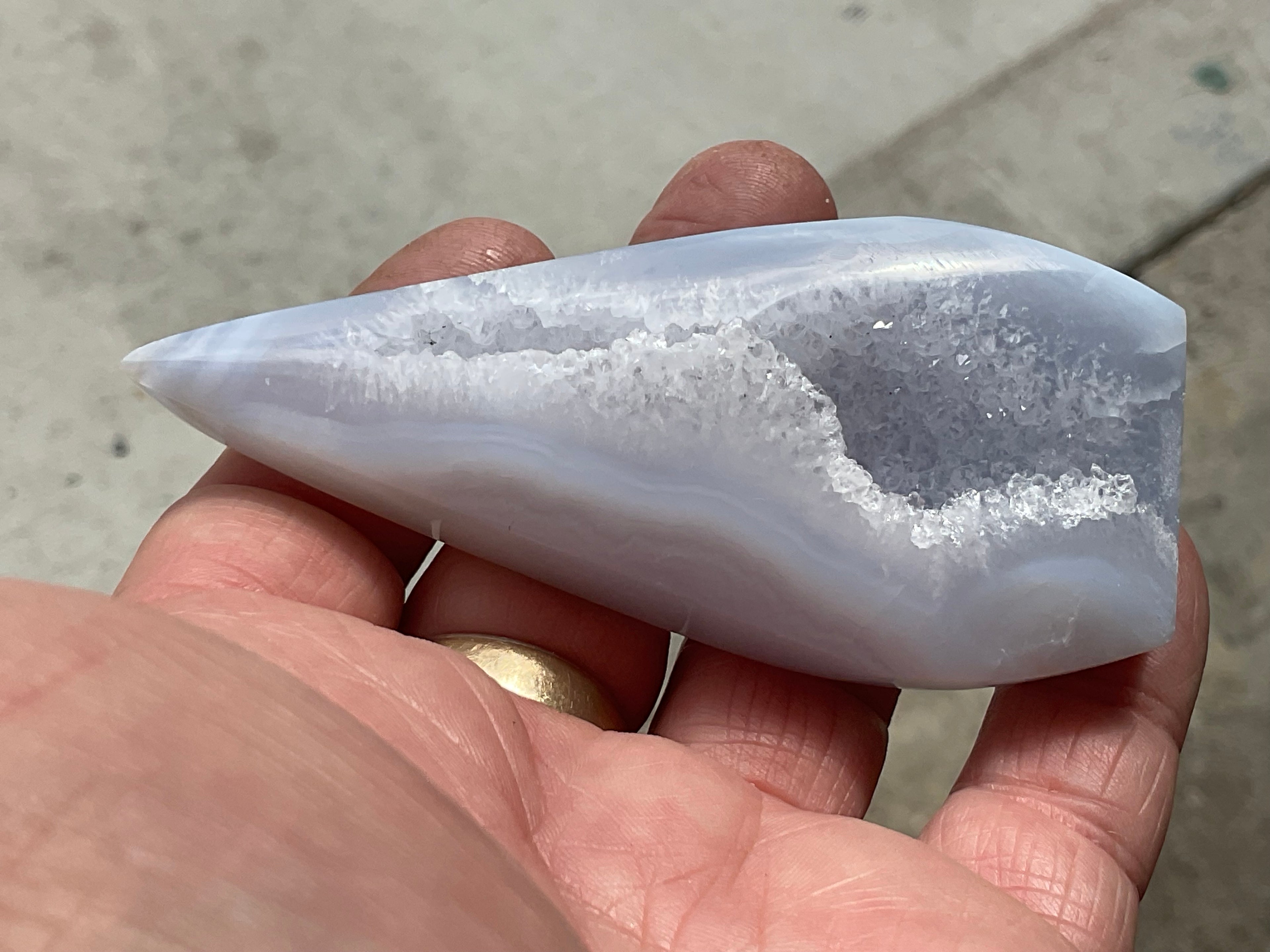 96g Blue Lace Agate Freeform 3A