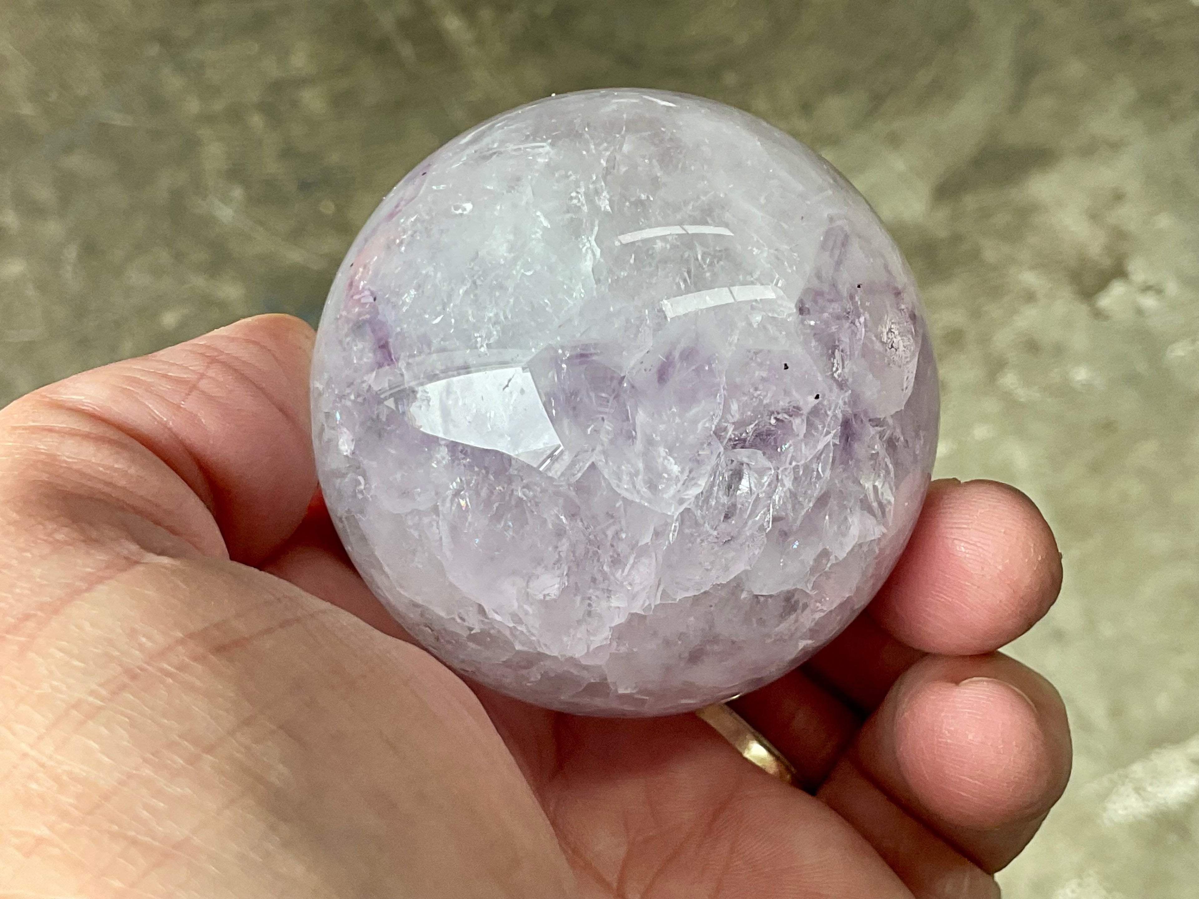272g Amethyst/Agate Sphere A
