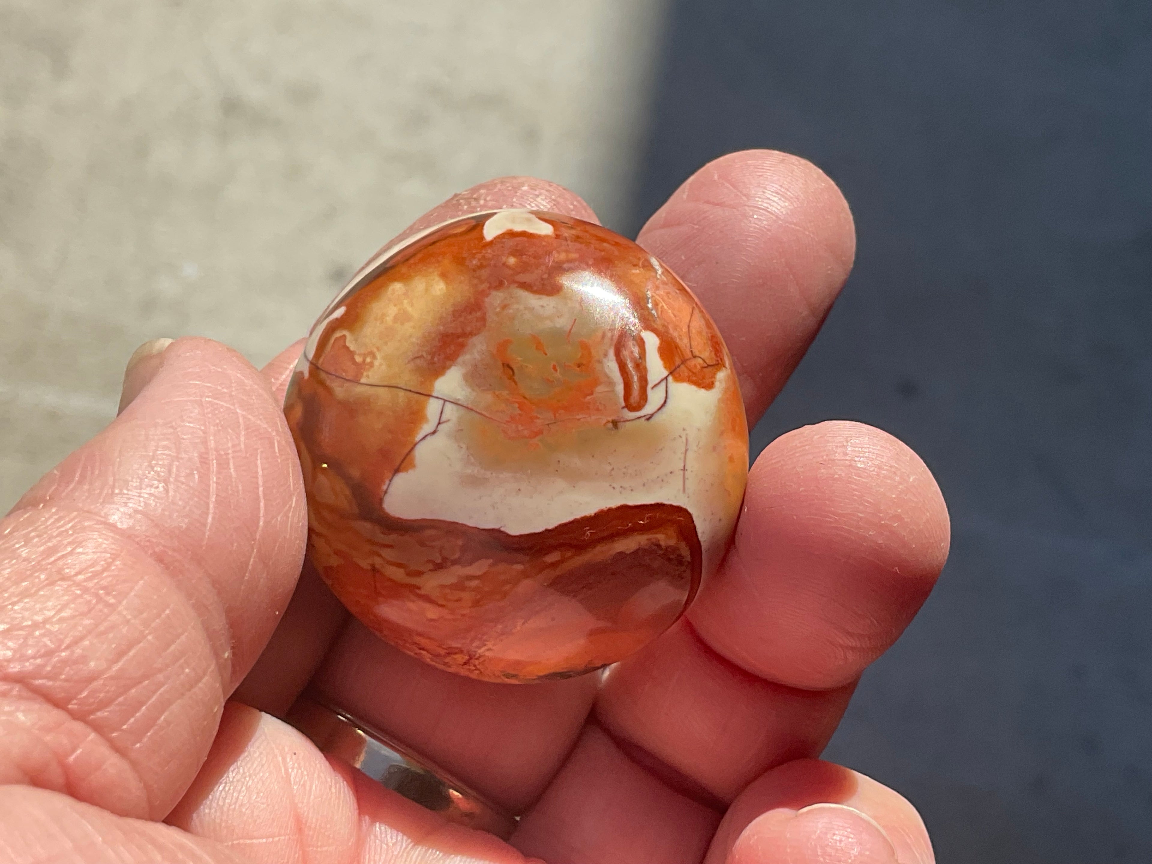 45g Polychrome Jasper Palmstone 3D