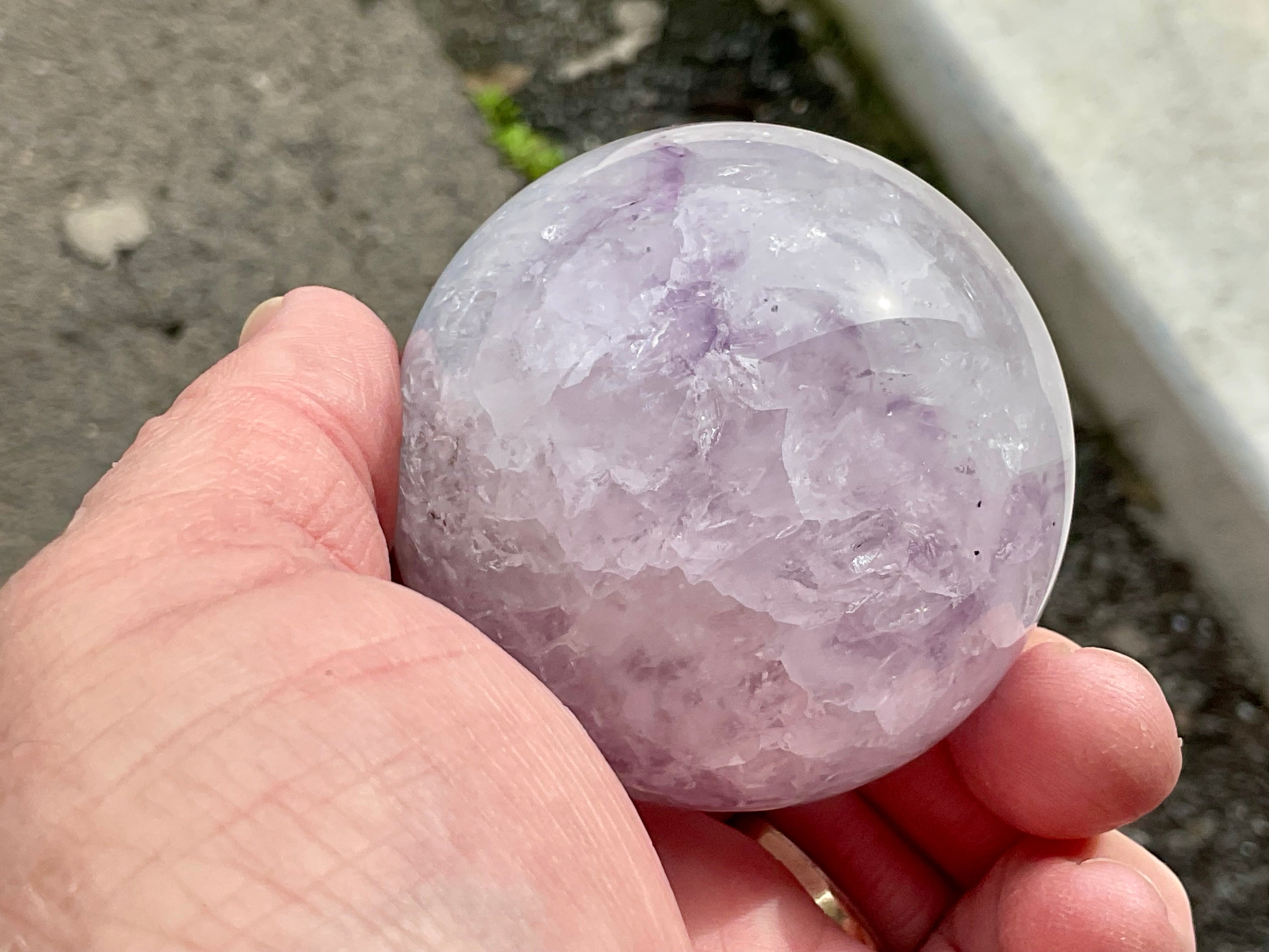 272g Amethyst/Agate Sphere A