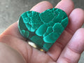 48g Polished Malachite Heart 4C