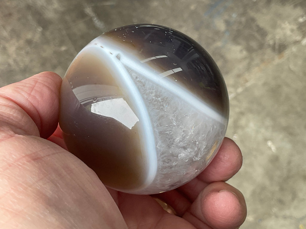 296g Amethyst Agate Sphere B