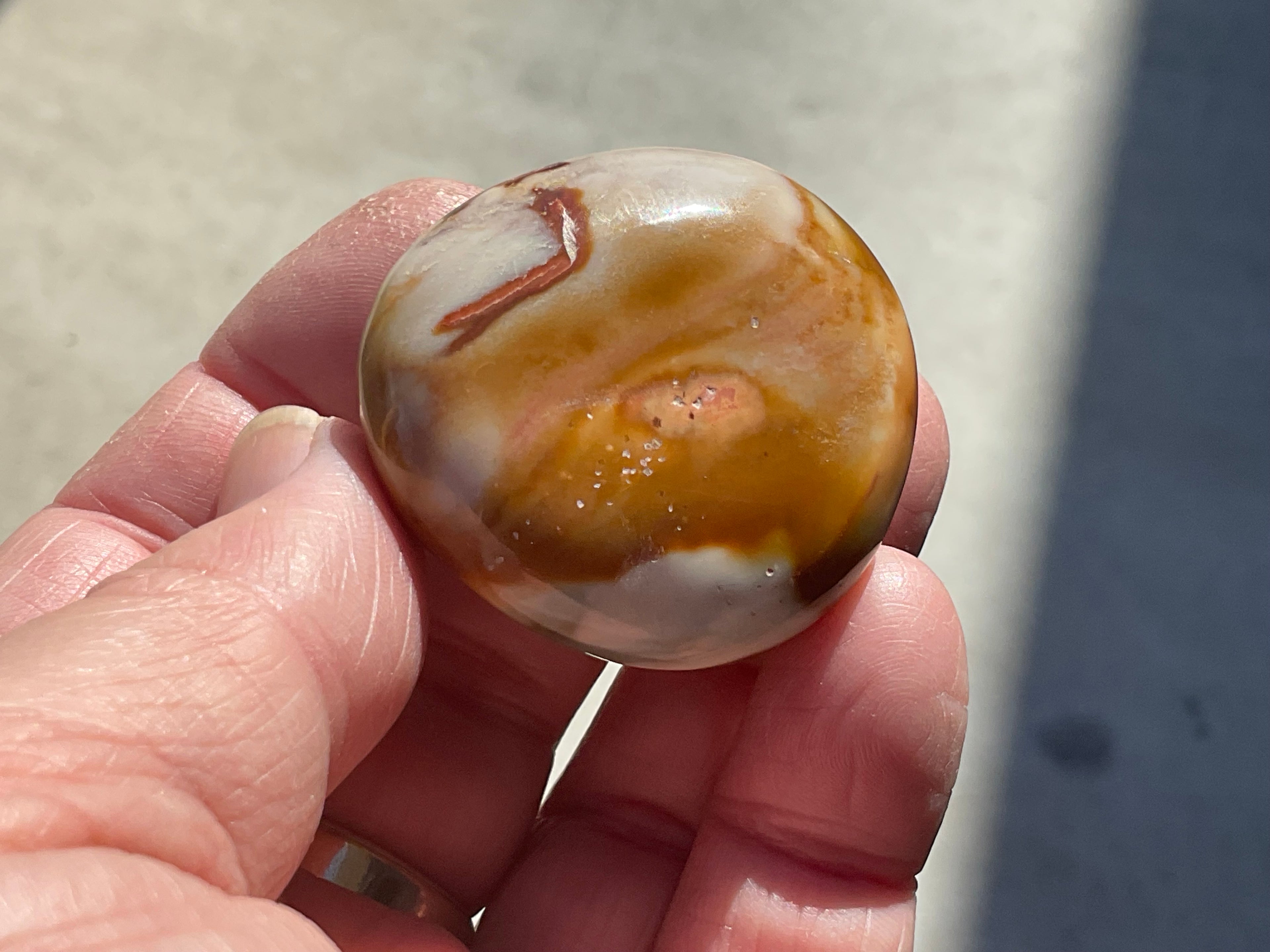 54g Polychrome Jasper Palmstone 5B