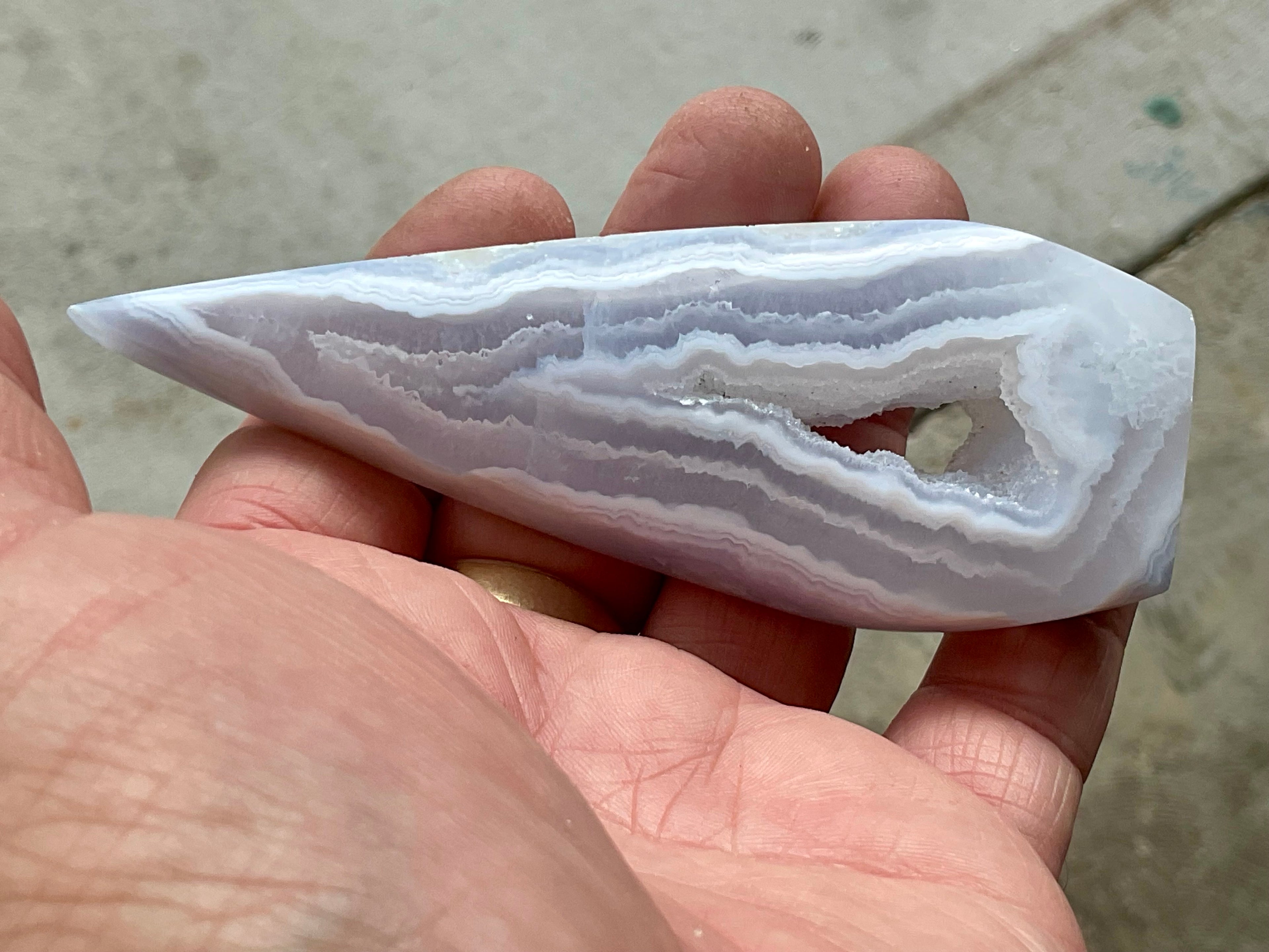 106g Blue Lace Agate Freeform 3C