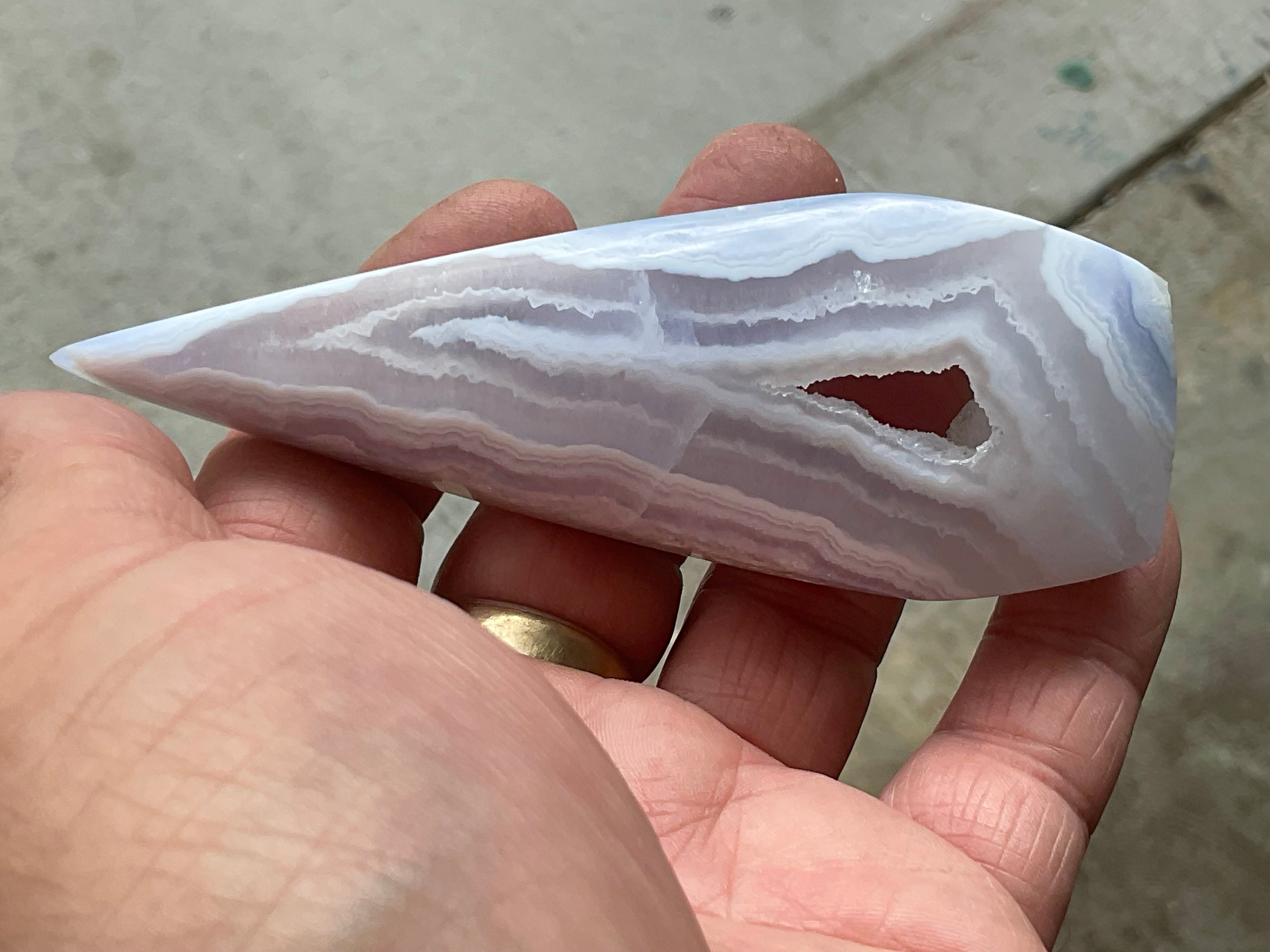 106g Blue Lace Agate Freeform 3C