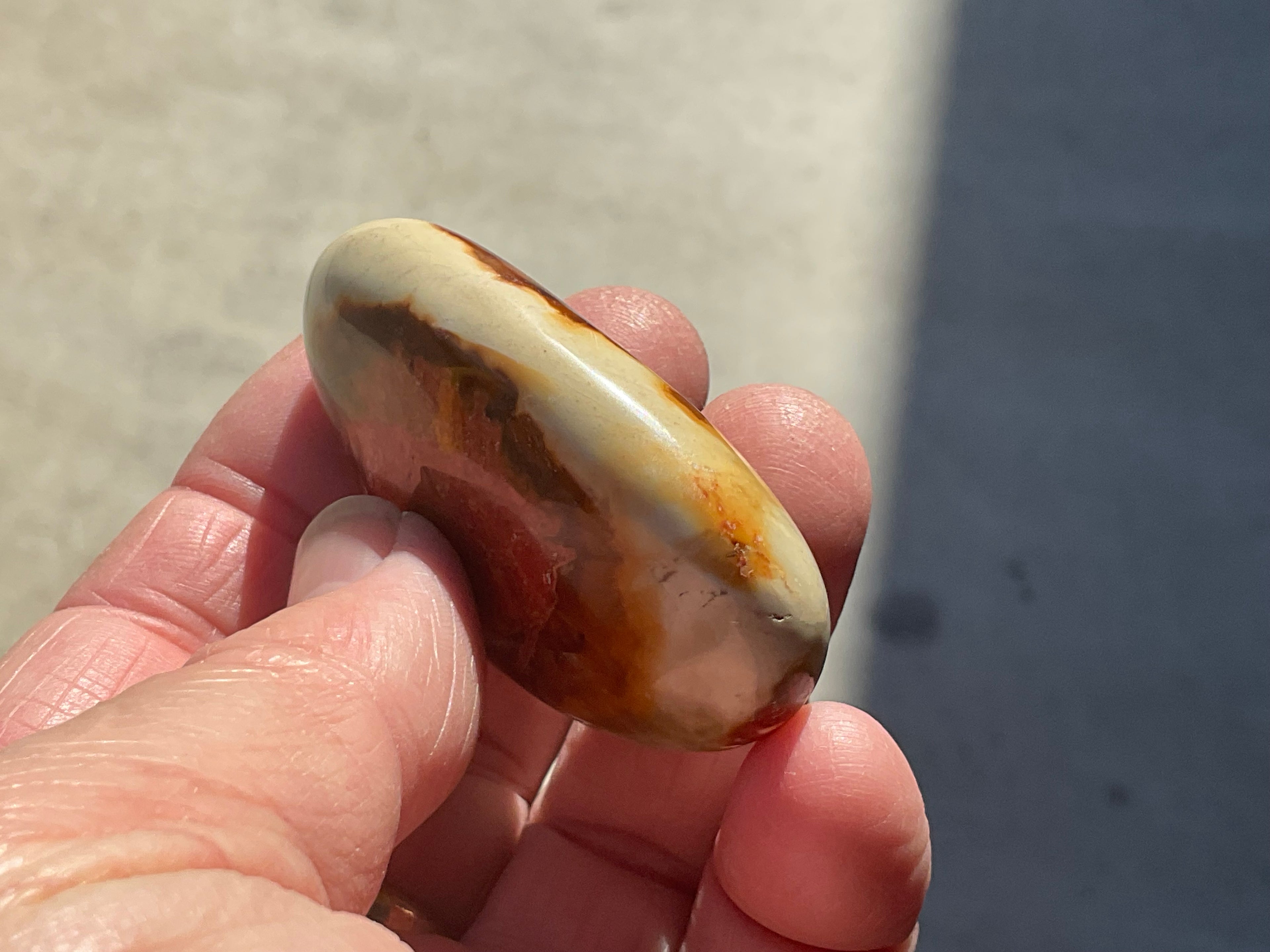 55g Polychrome Jasper Palmstone 5D