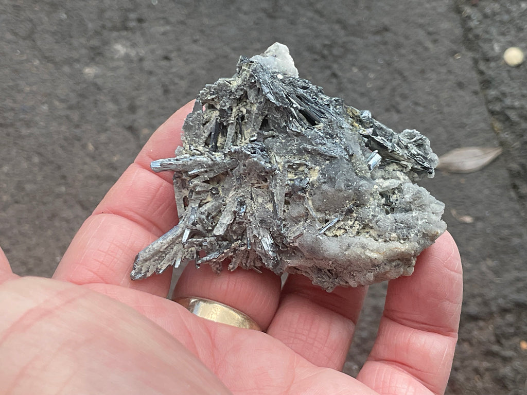 74g Stibnite in Quartz Specimen 1A
