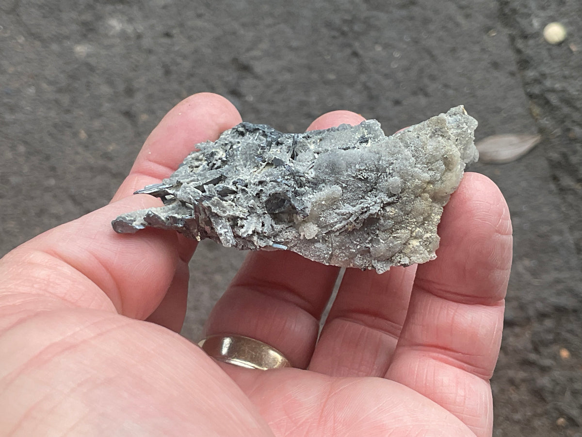 74g Stibnite in Quartz Specimen 1A