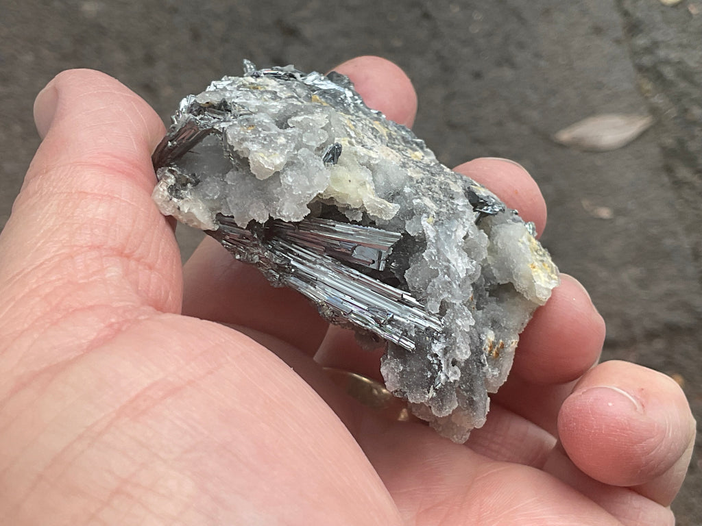 74g Stibnite in Quartz Specimen 1A